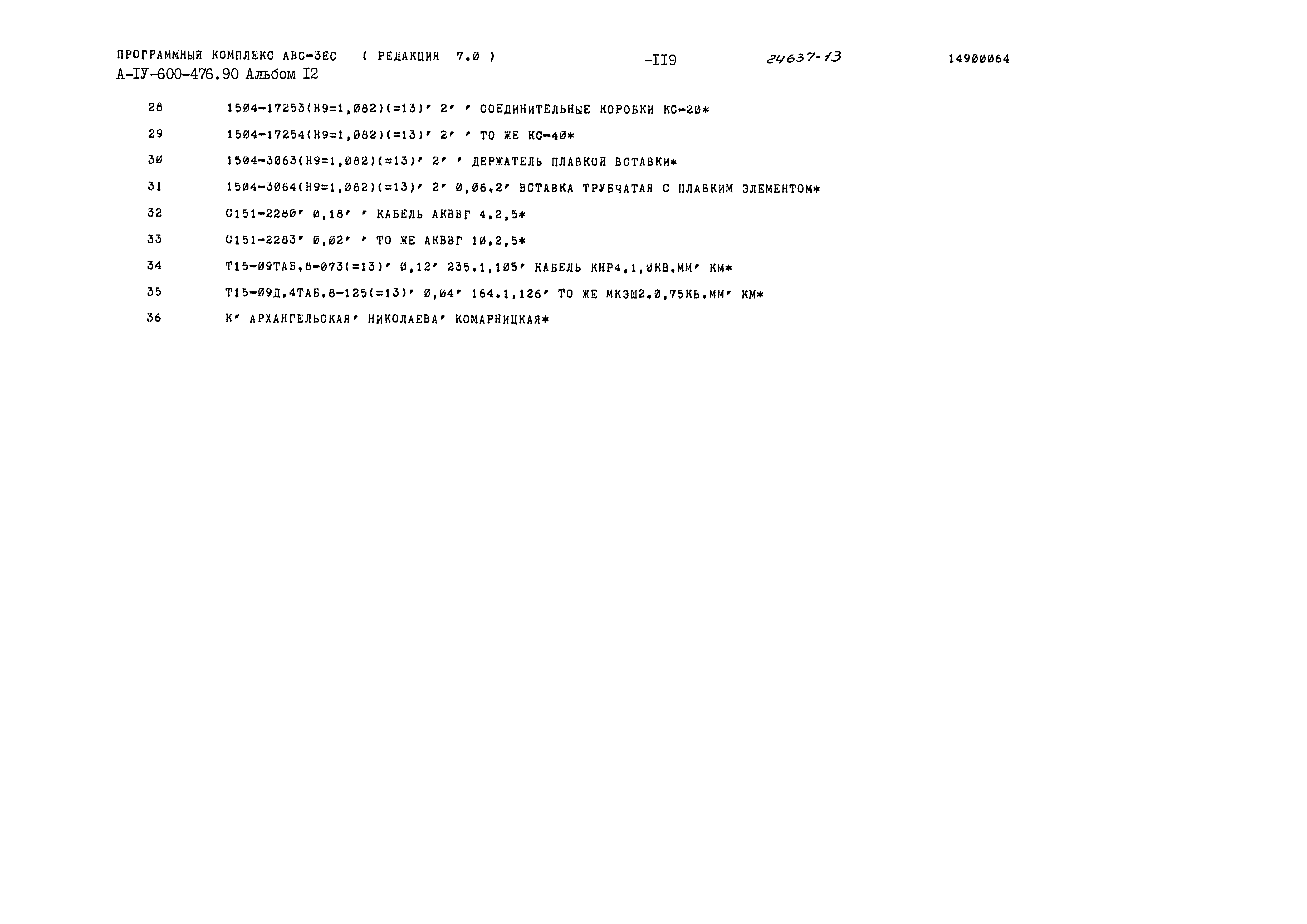 Типовой проект А-IV-600-476.90