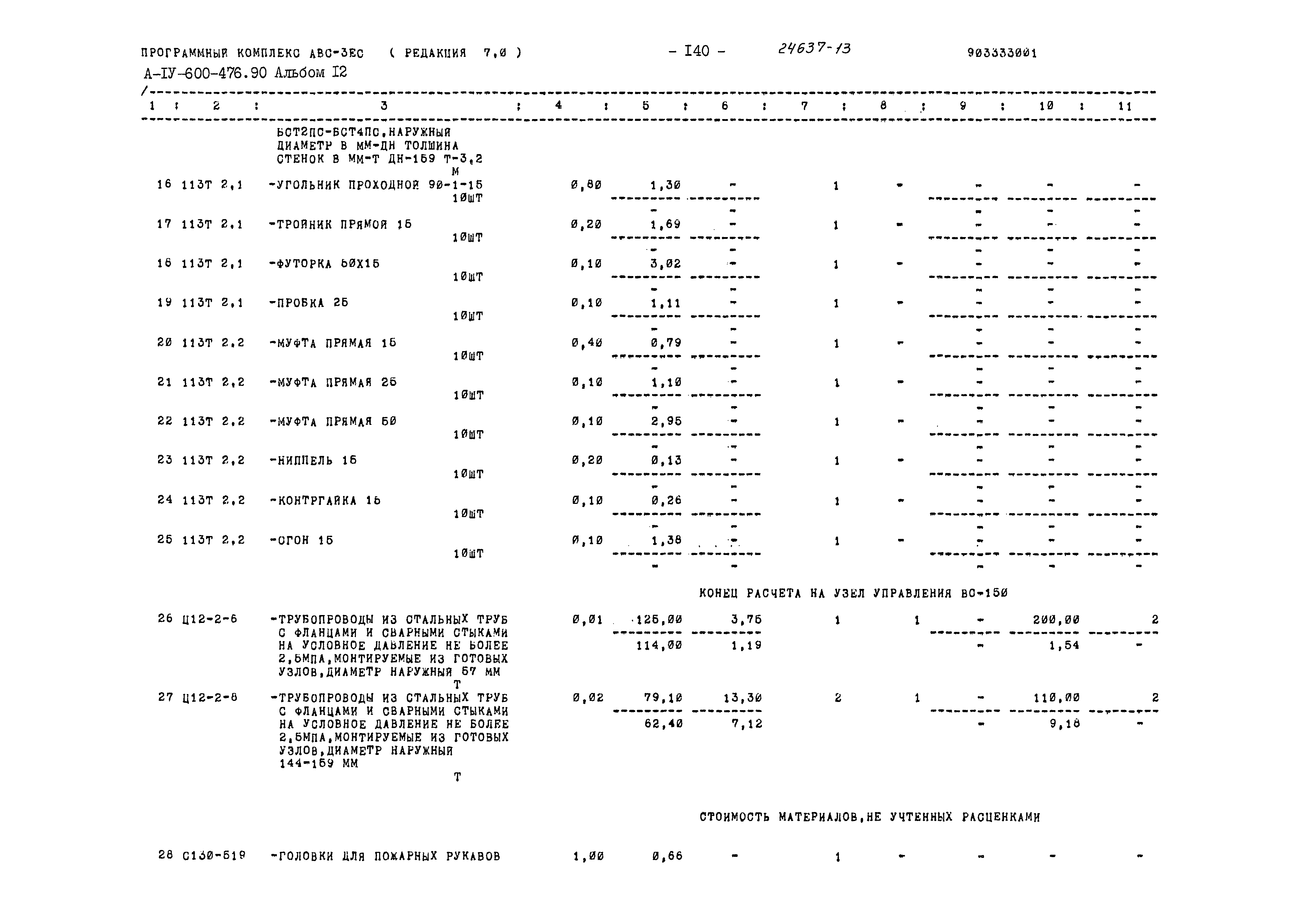 Типовой проект А-IV-600-476.90