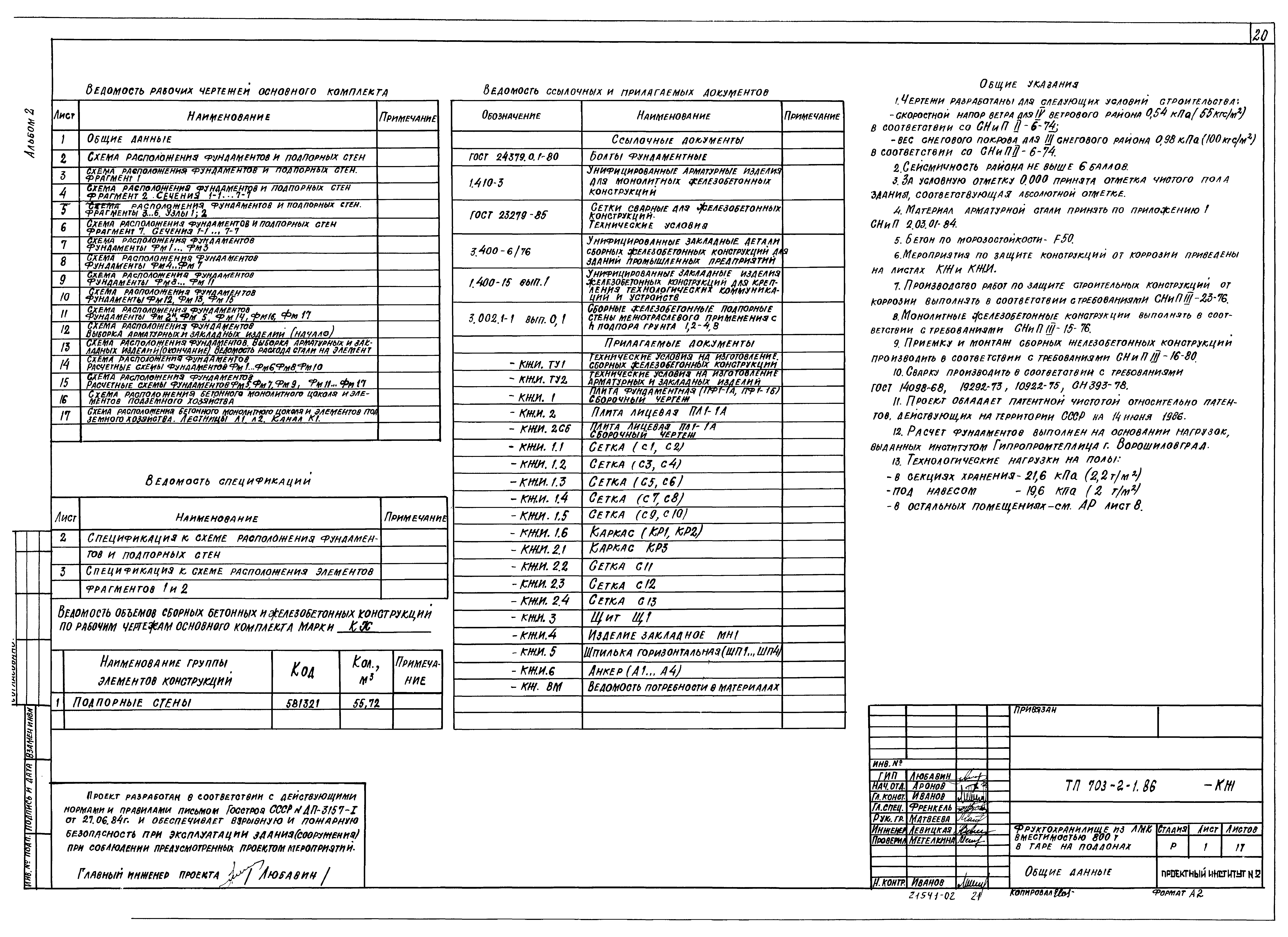 Типовой проект 703-2-1.86