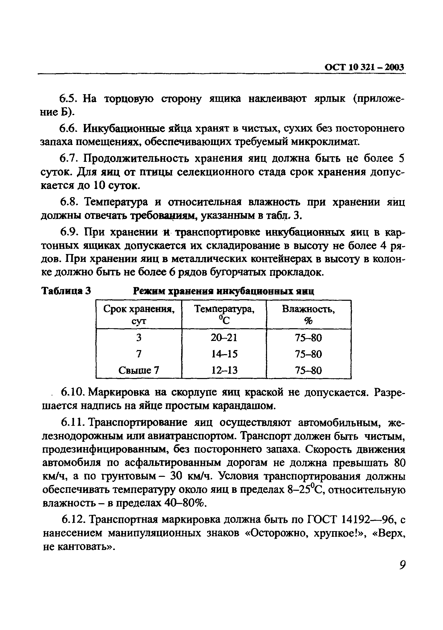 ОСТ 10 321-2003