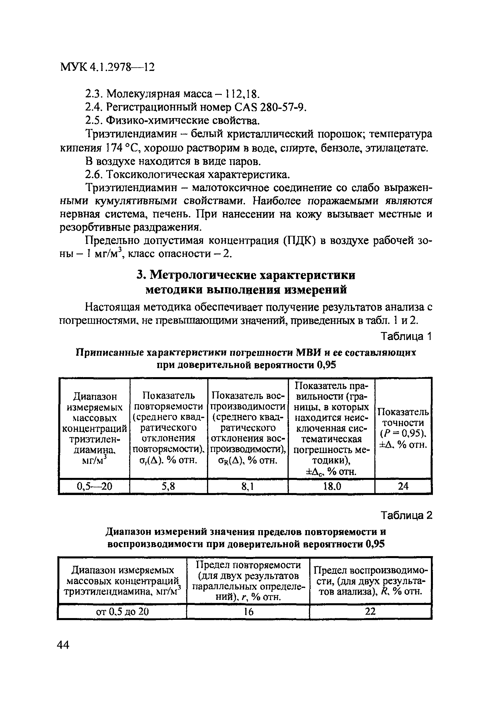 МУК 4.1.2978-12