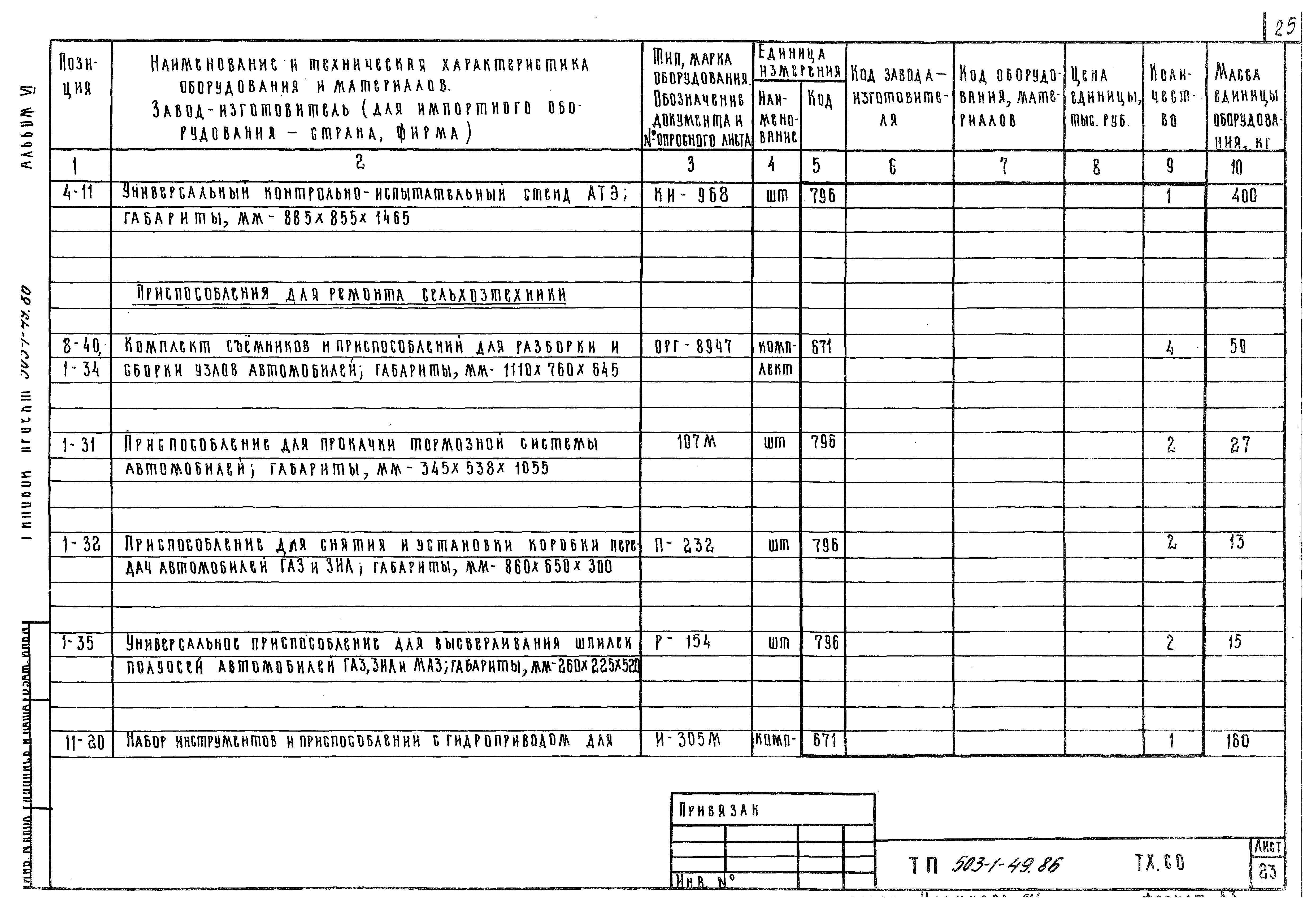 Типовой проект 503-1-49.86