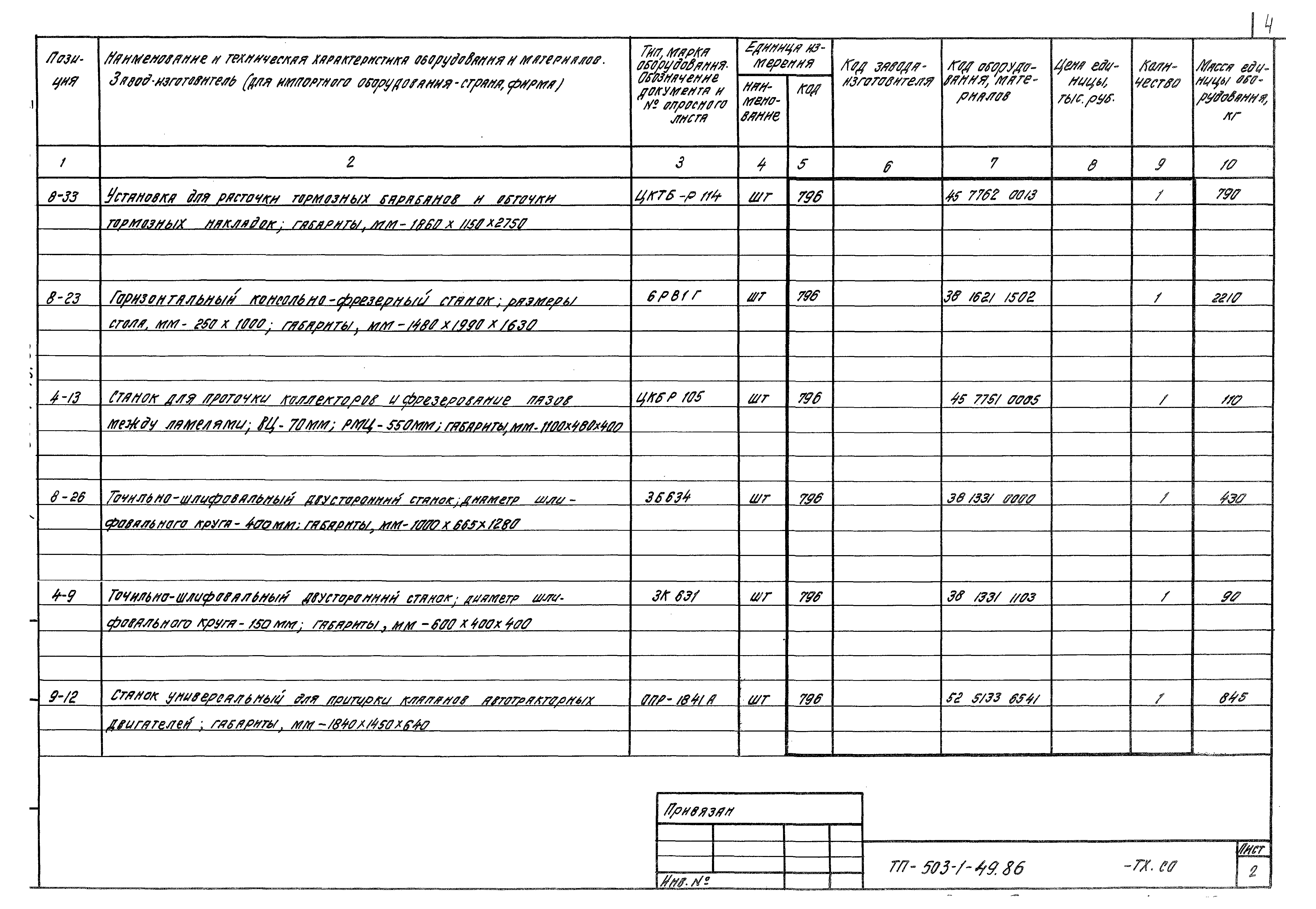 Типовой проект 503-1-49.86