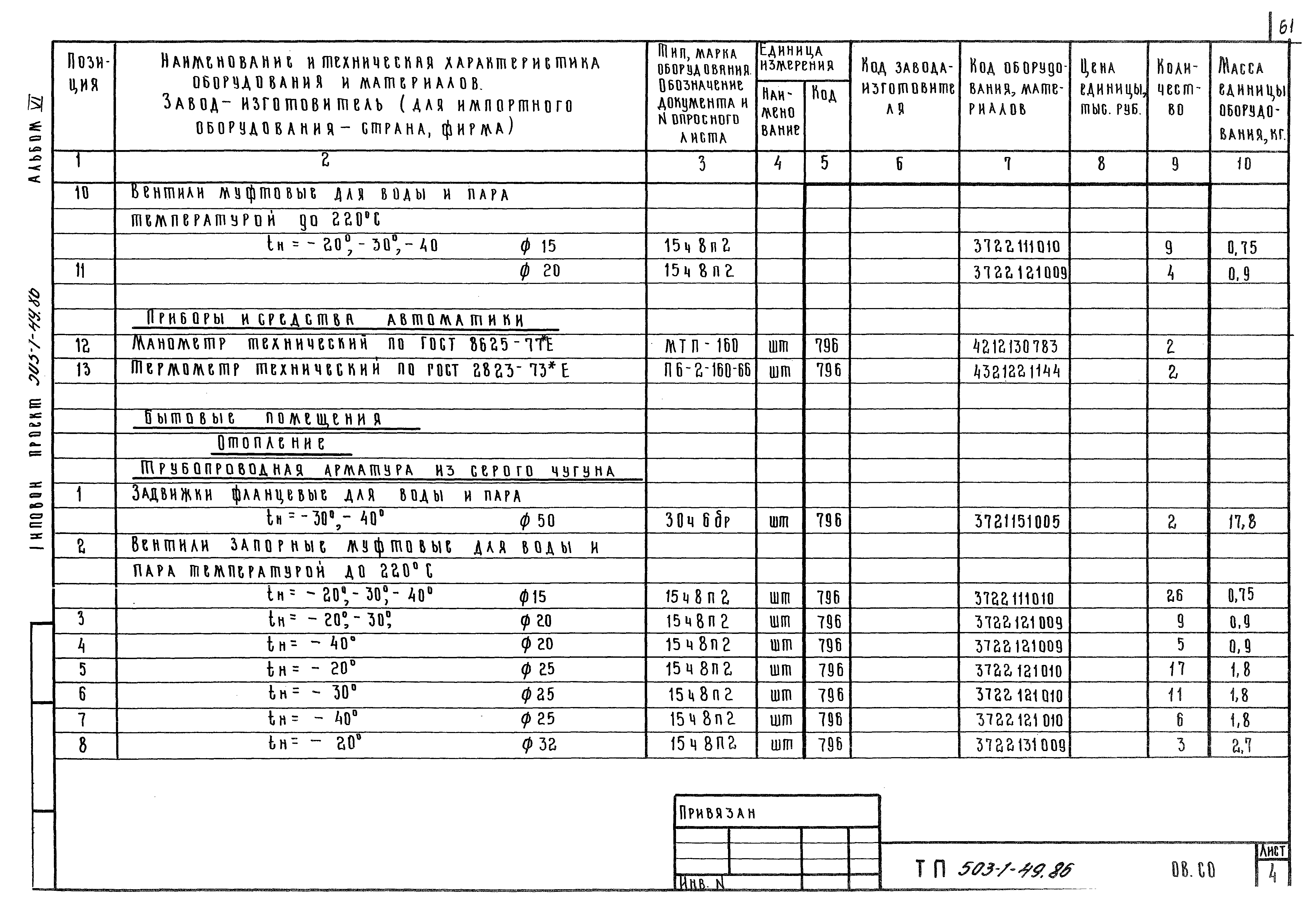 Типовой проект 503-1-49.86