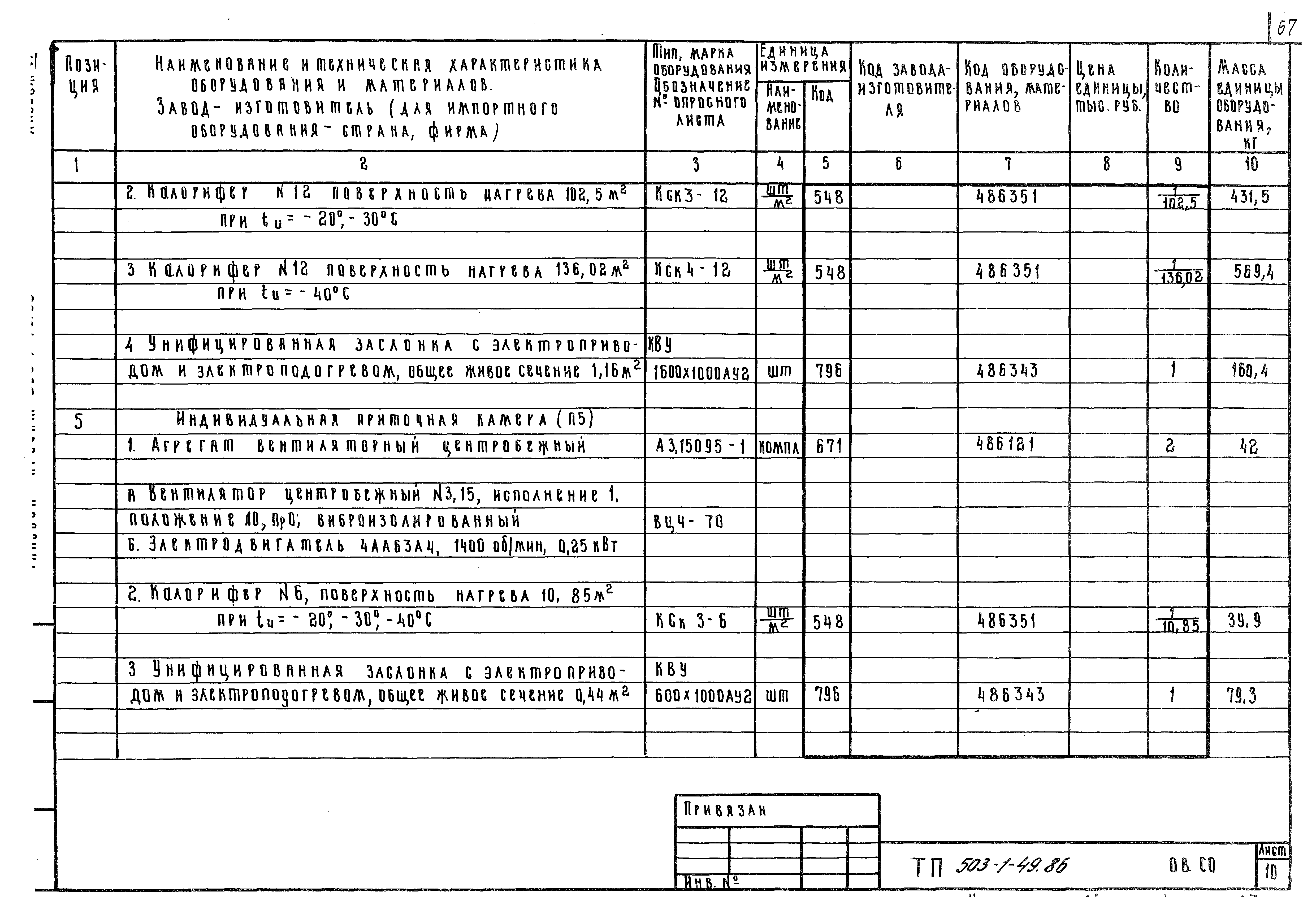 Типовой проект 503-1-49.86