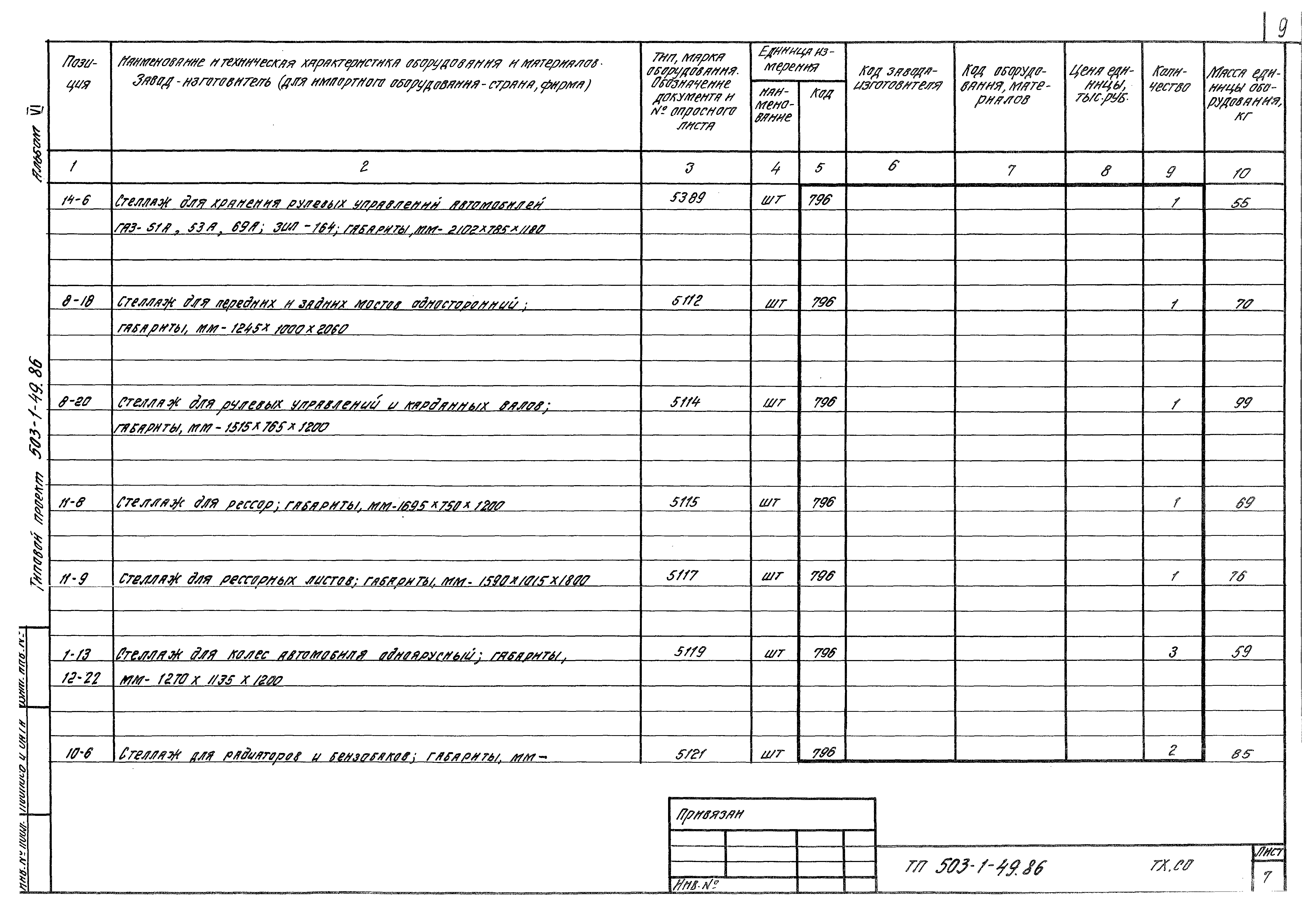 Типовой проект 503-1-49.86
