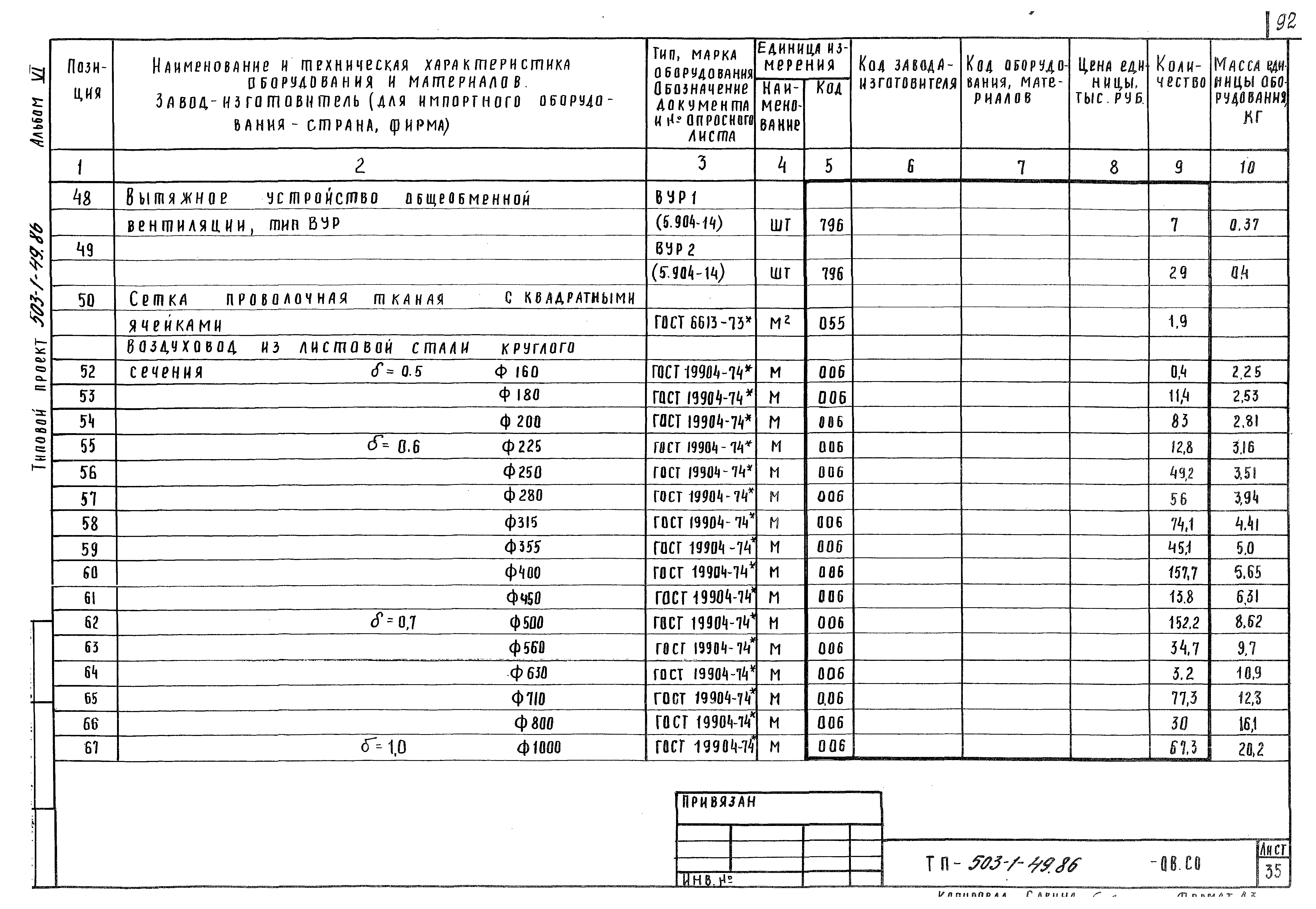 Типовой проект 503-1-49.86