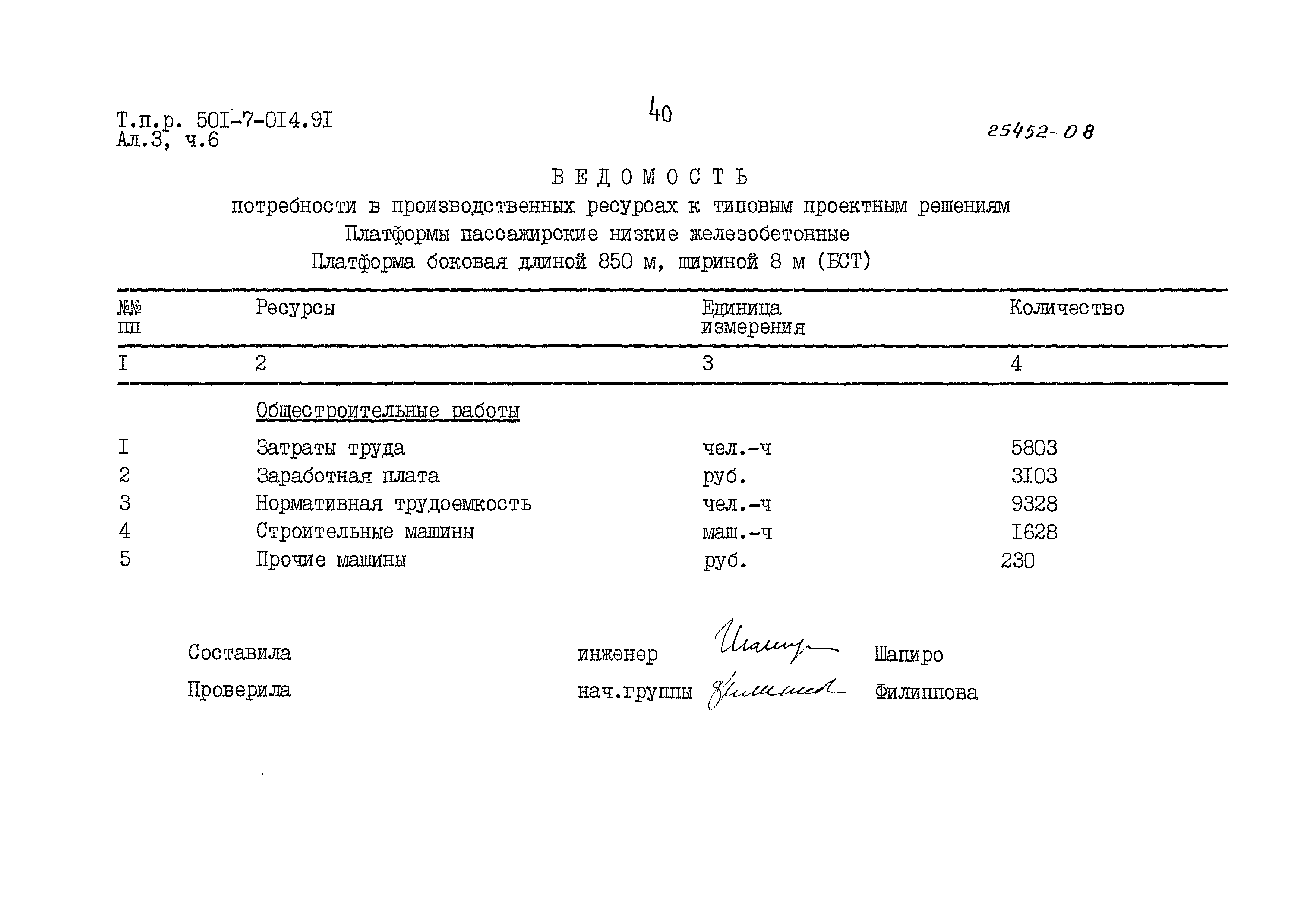 Типовые проектные решения 501-7-014.91