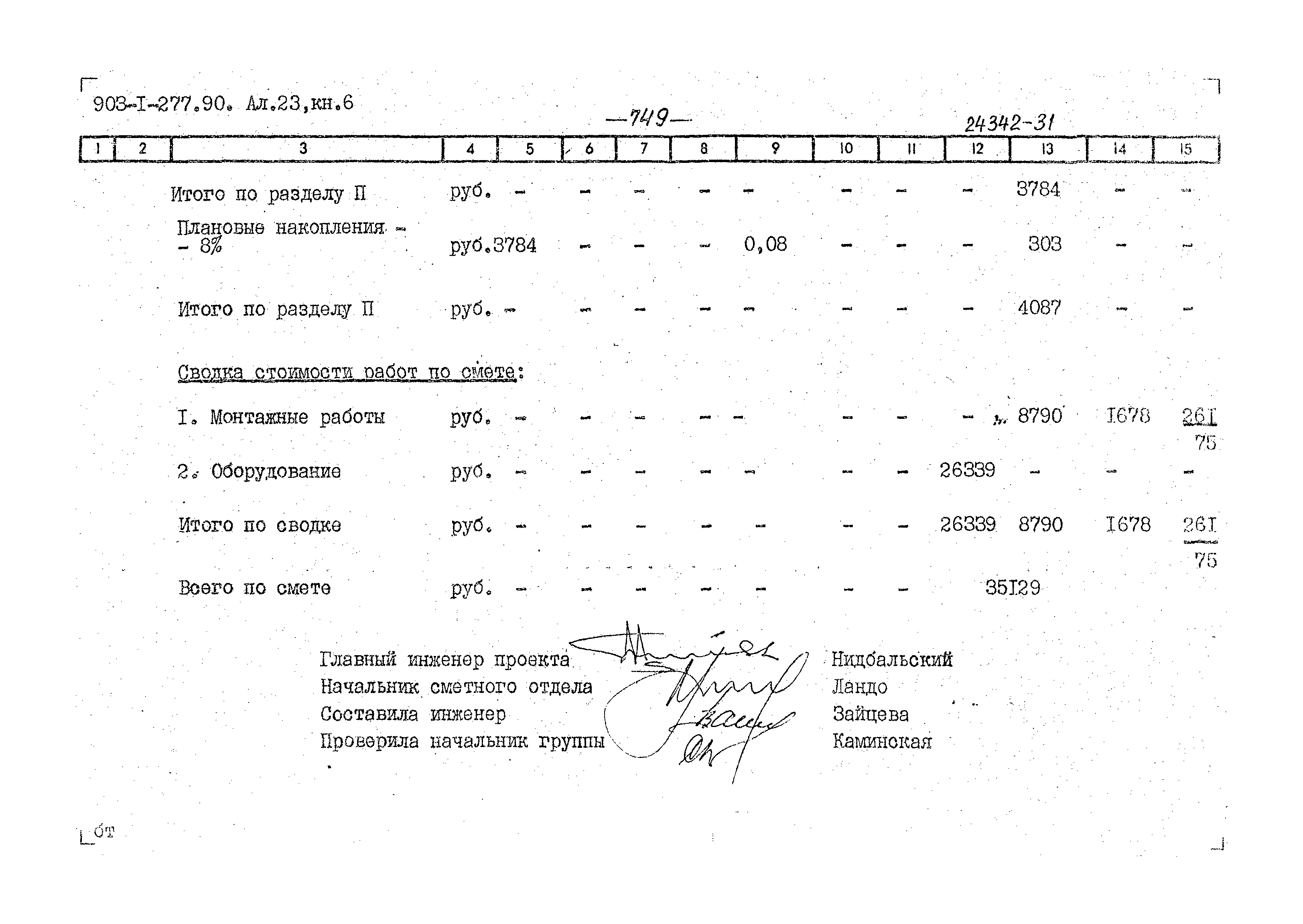 Типовой проект 903-1-277.90