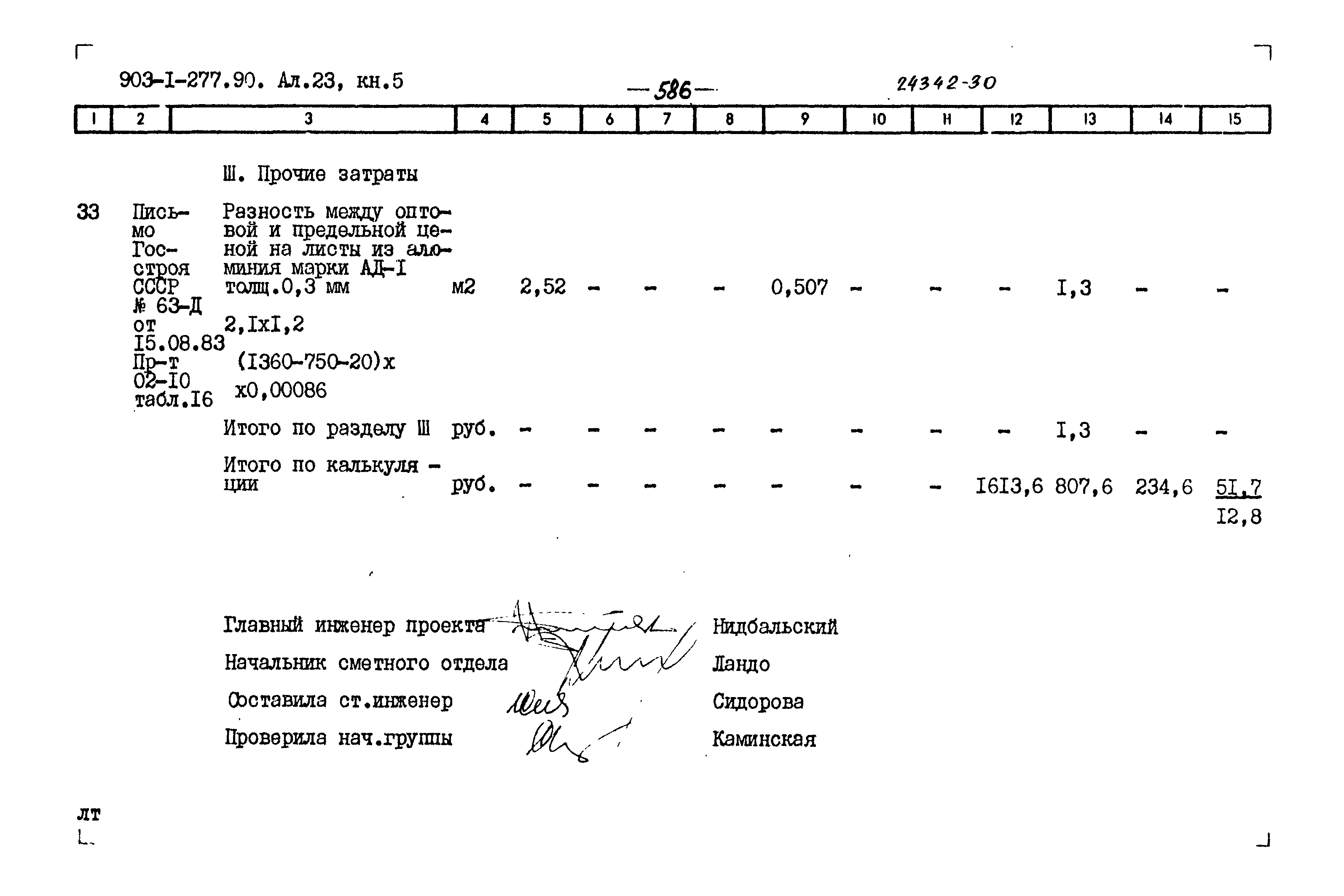 Типовой проект 903-1-277.90