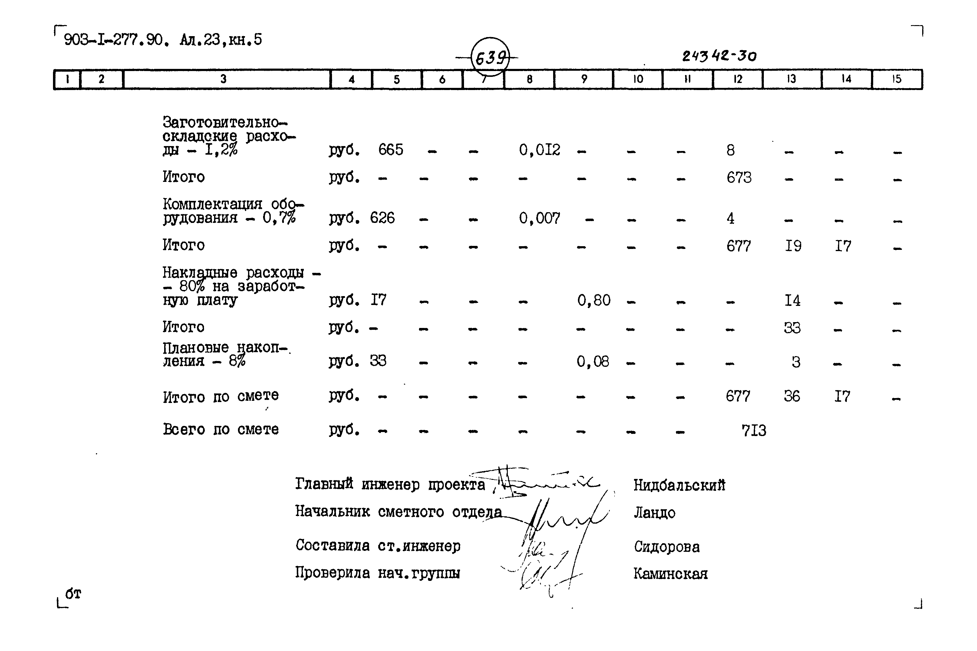 Типовой проект 903-1-277.90