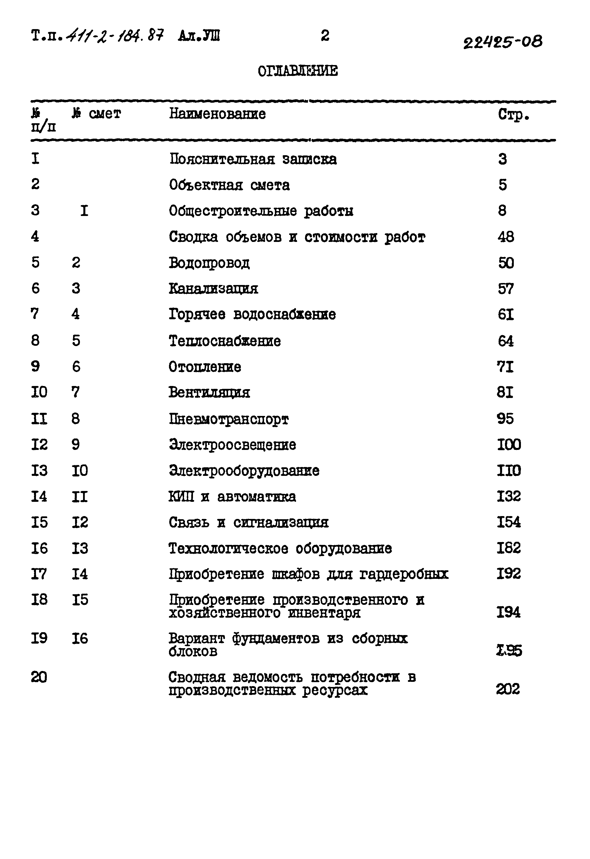 Типовой проект 411-2-184.87