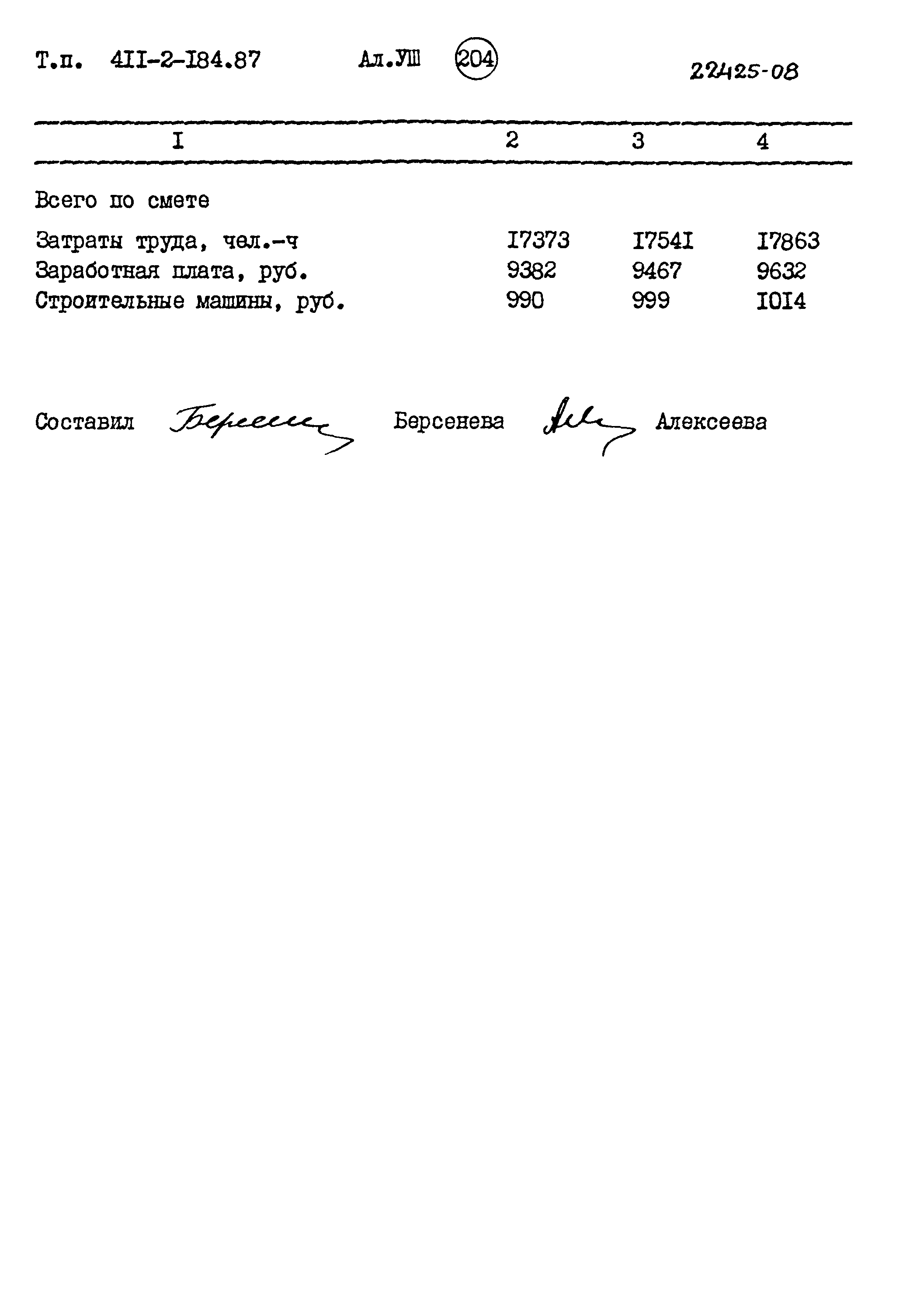 Типовой проект 411-2-184.87