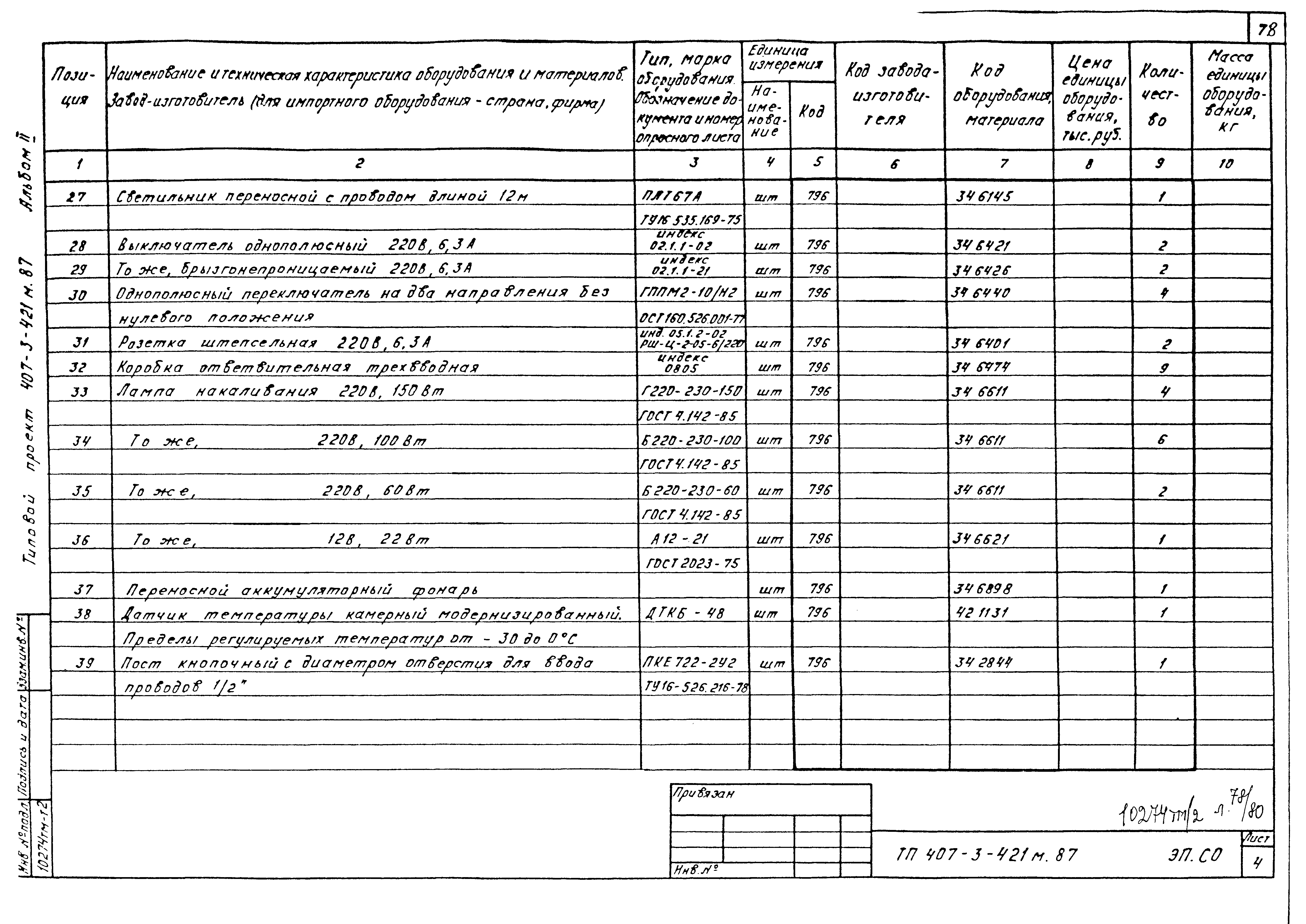 Типовой проект 407-3-421м.87