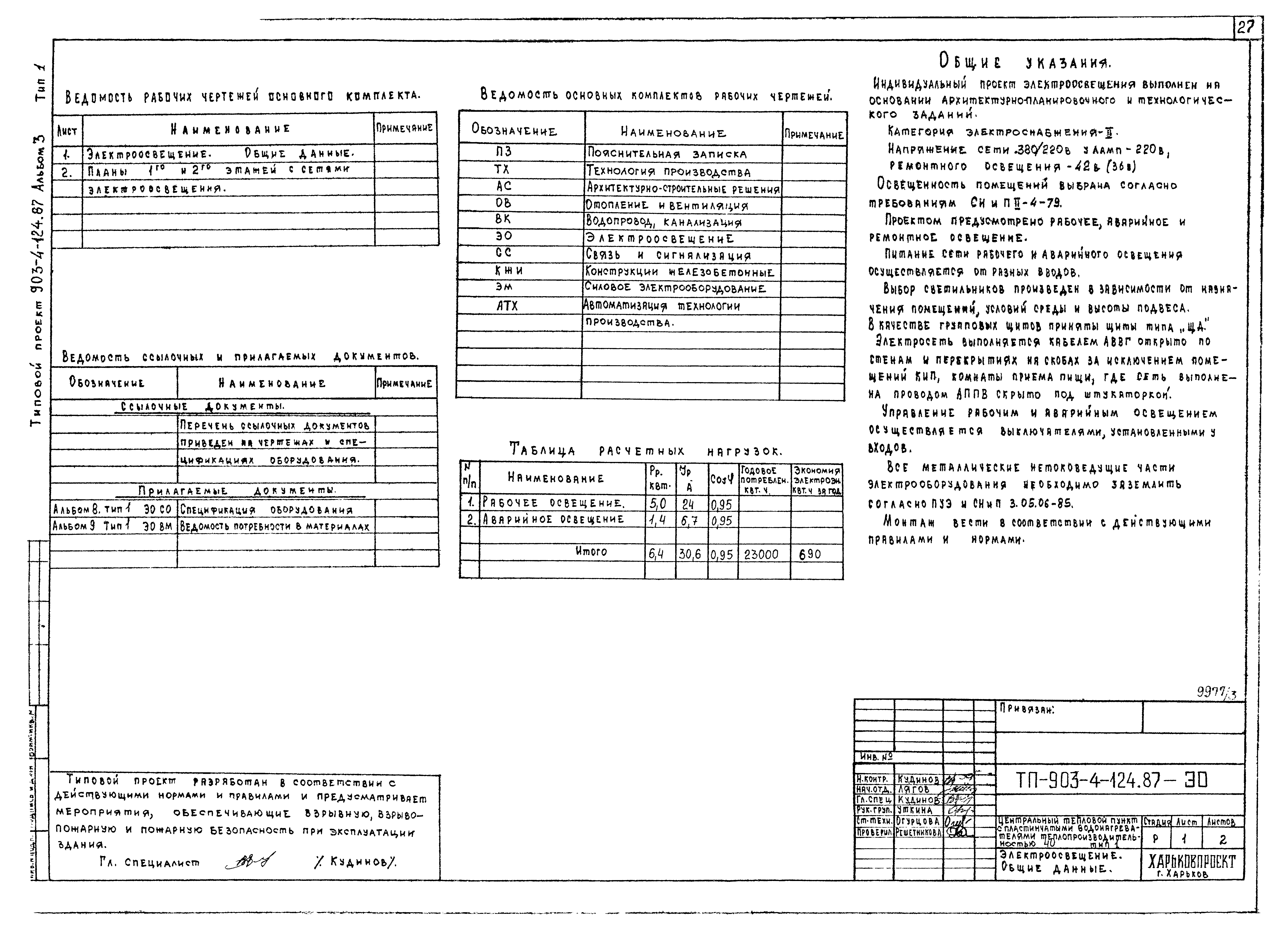 Типовой проект 903-4-124.87