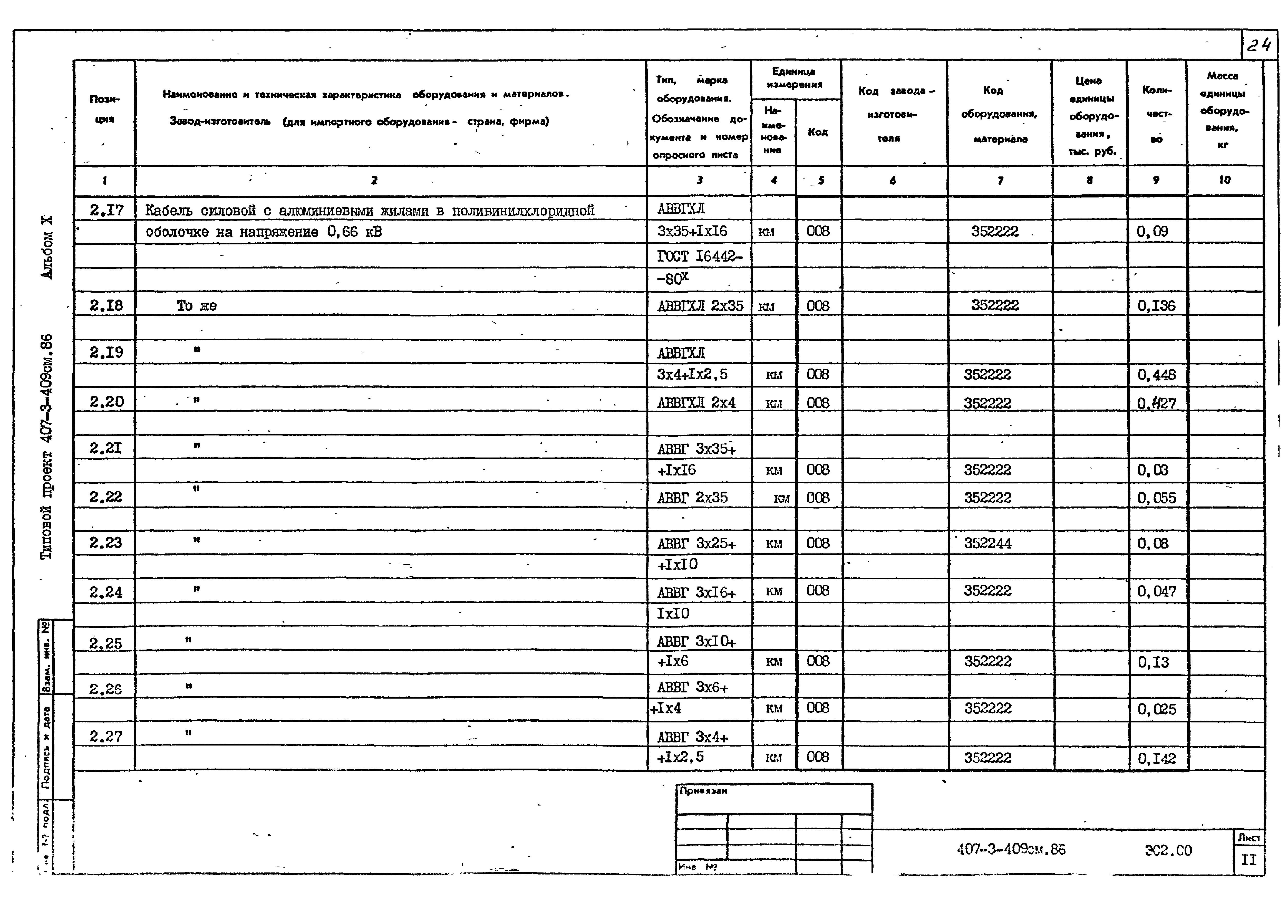 Типовой проект 407-3-409см.86