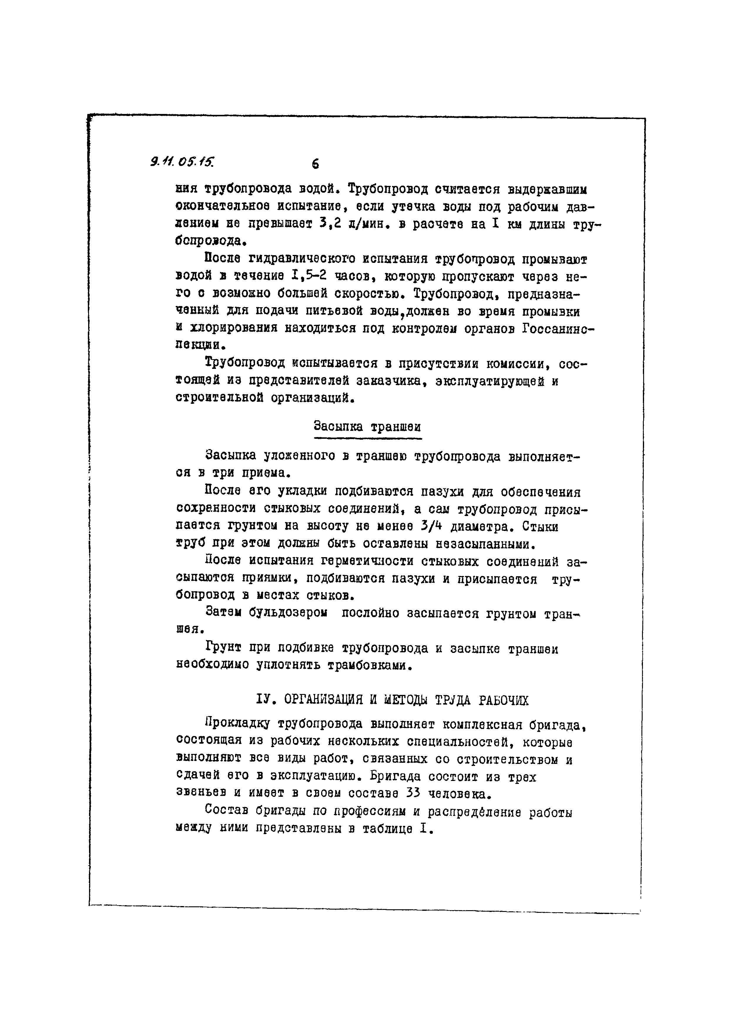 ТТК 9.11.05.15