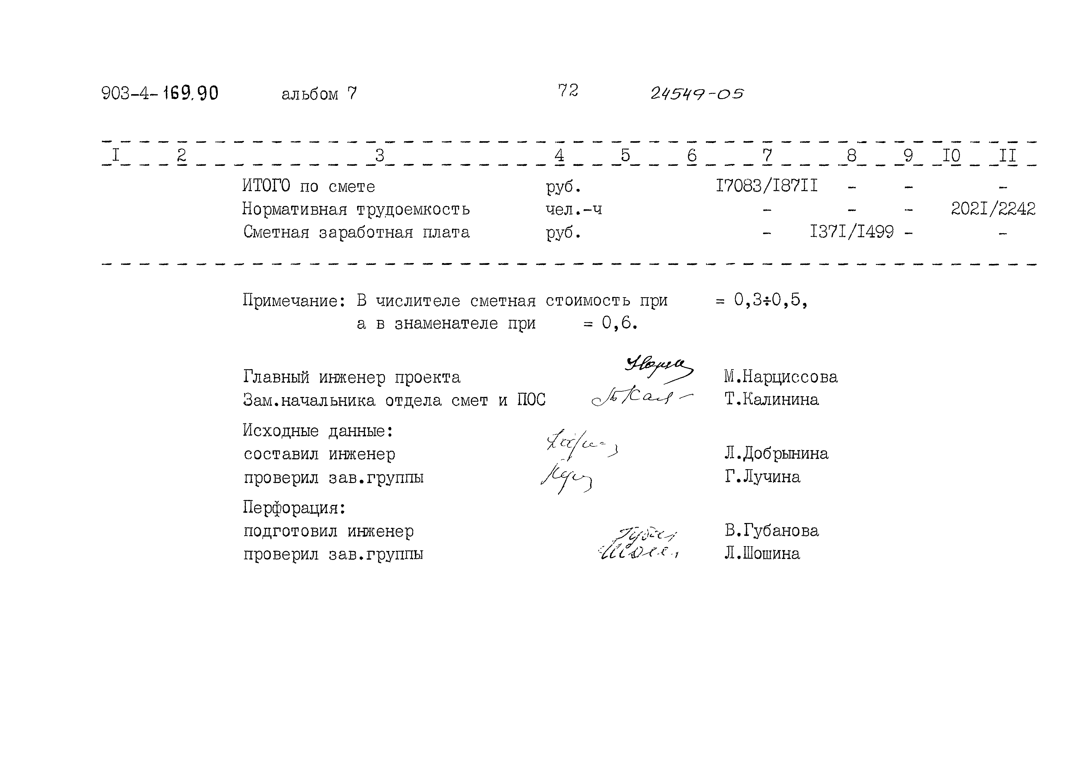 Типовой проект 903-4-169.90