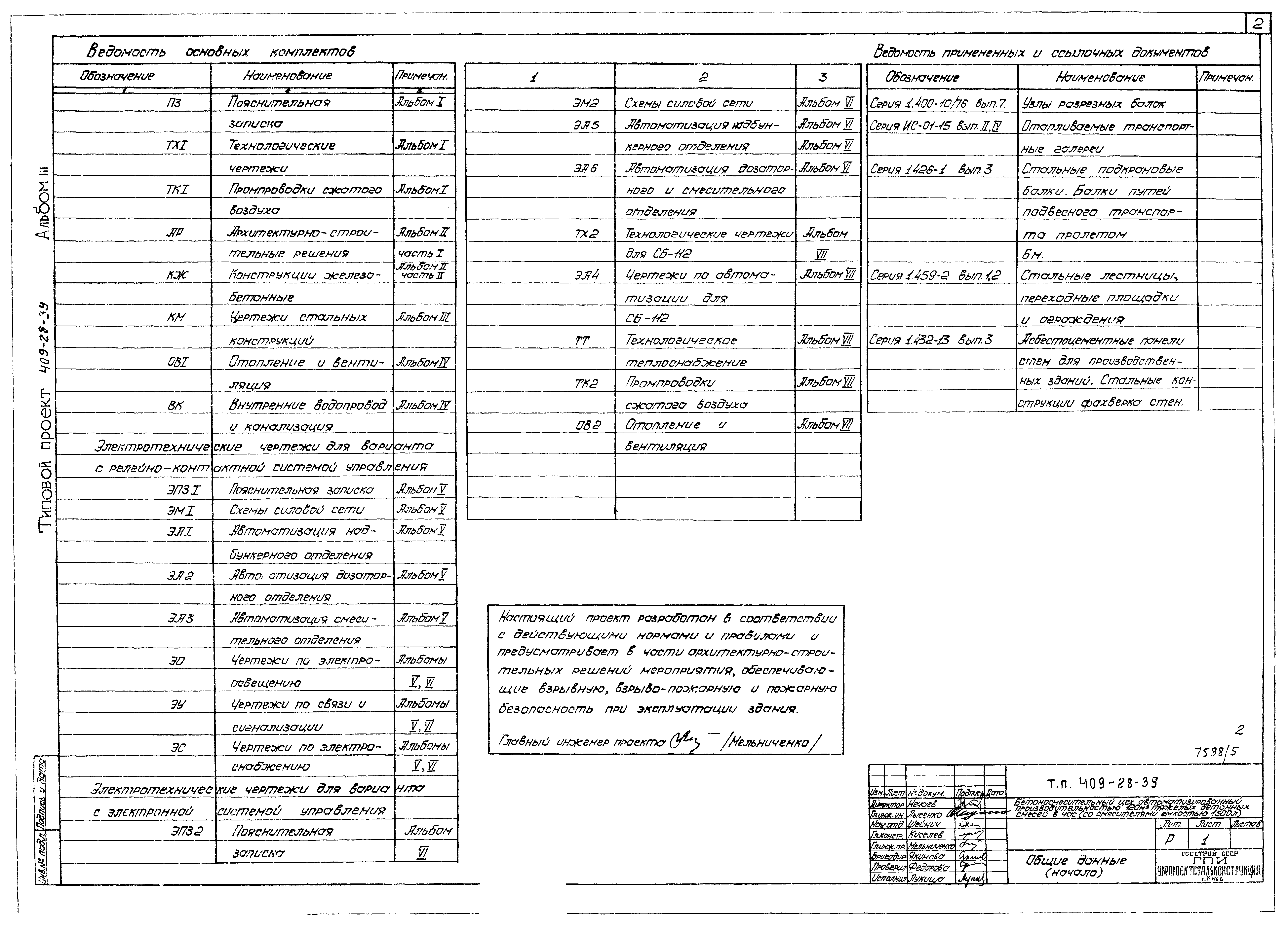Типовой проект 409-28-39