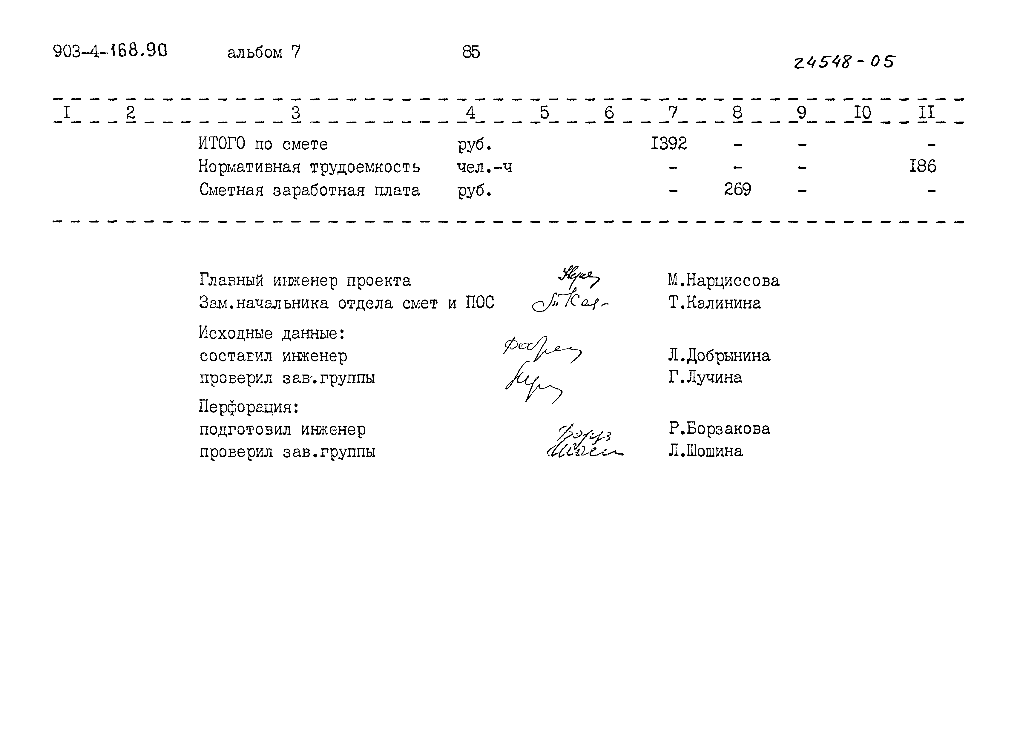 Типовой проект 903-4-168.90