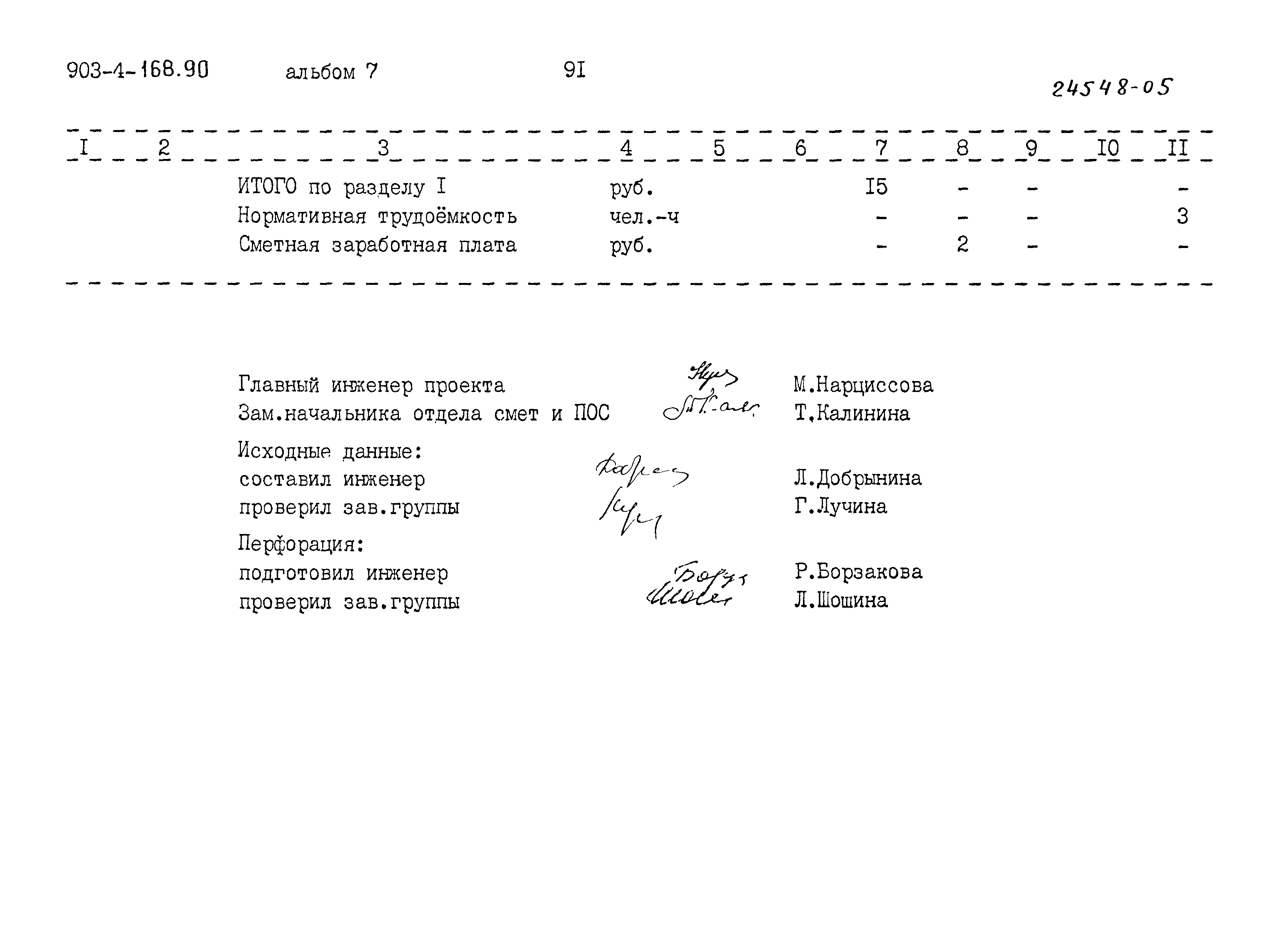 Типовой проект 903-4-168.90