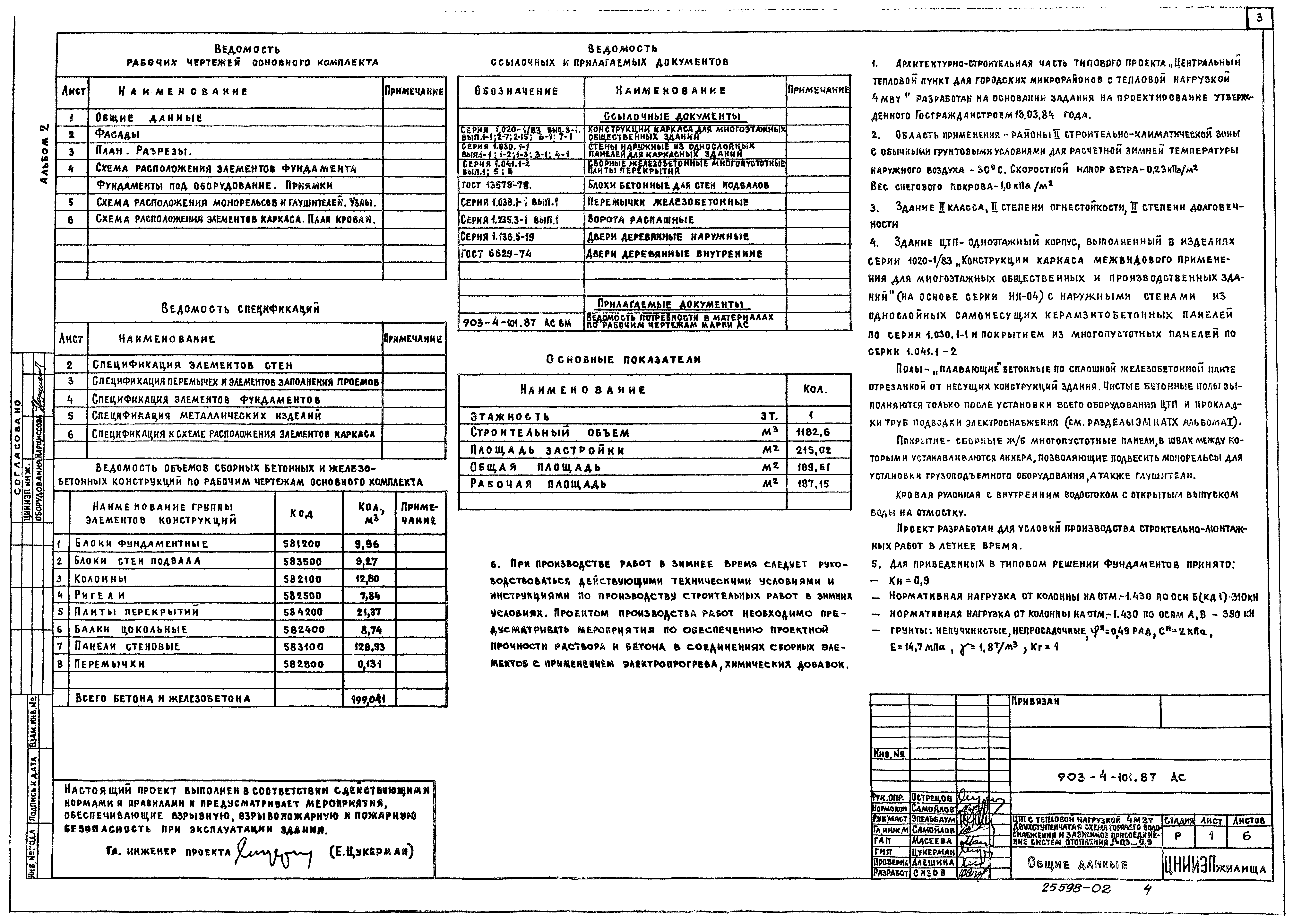 Типовой проект 903-4-101.87