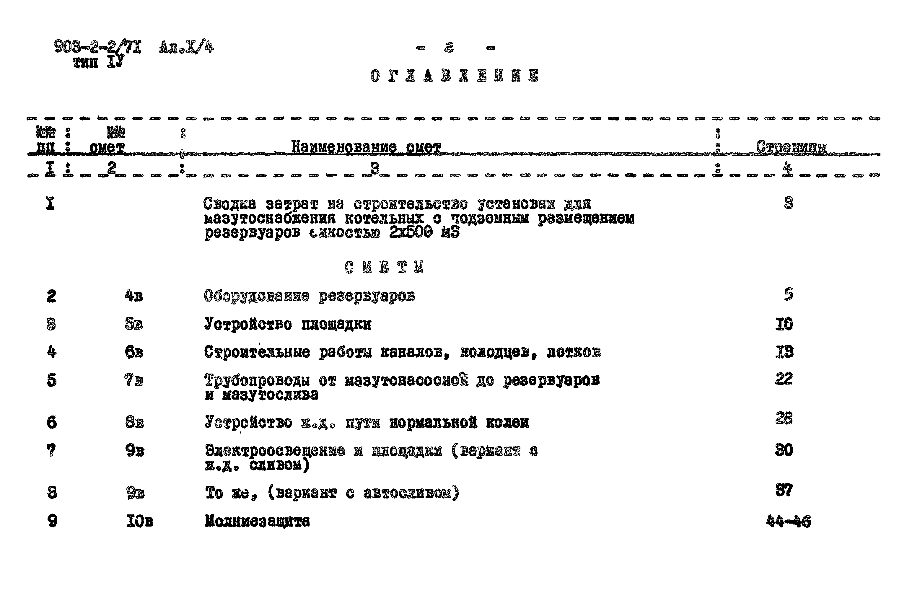 Типовой проект 903-2-2/71