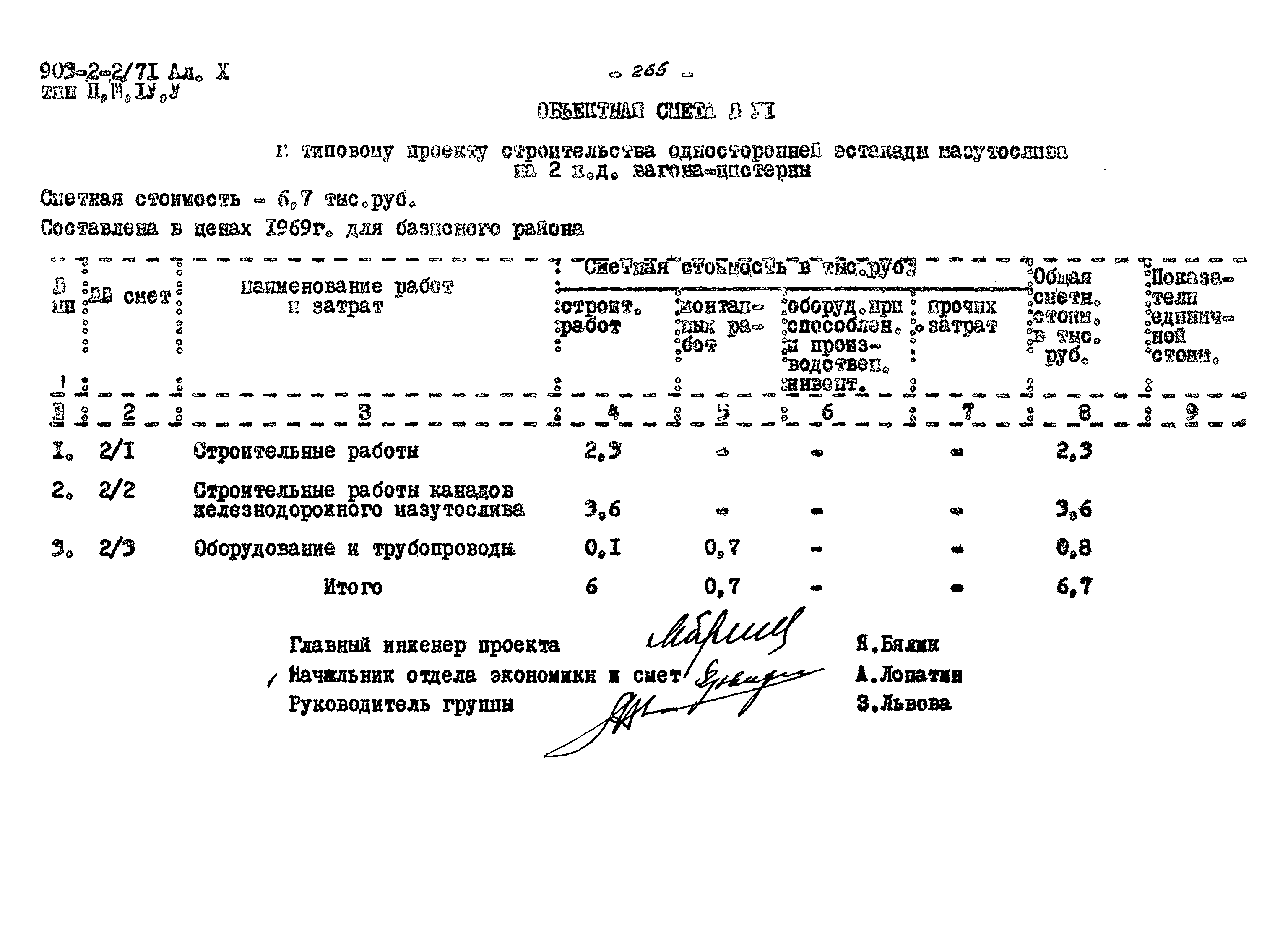 Типовой проект 903-2-2/71