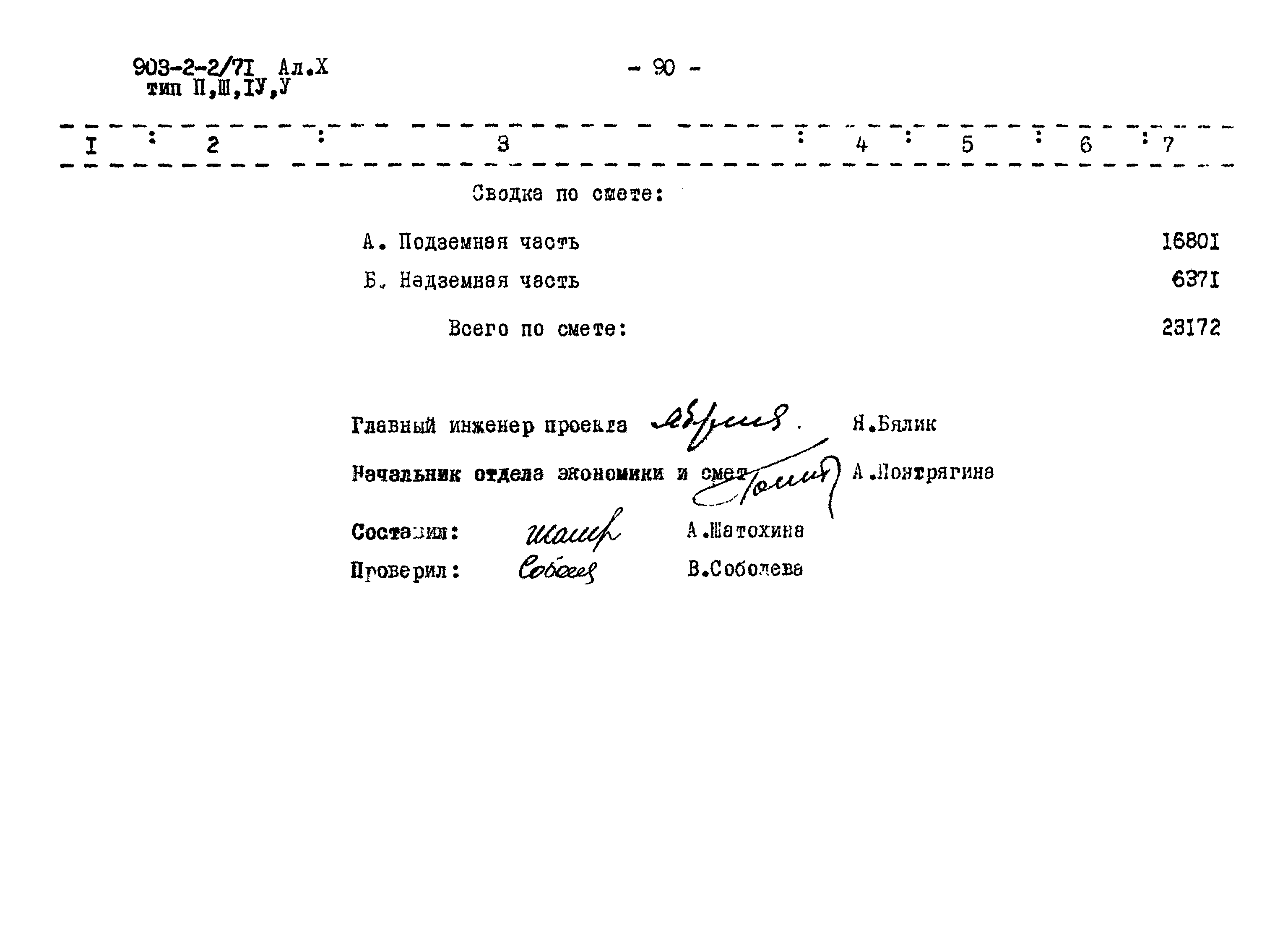 Типовой проект 903-2-2/71