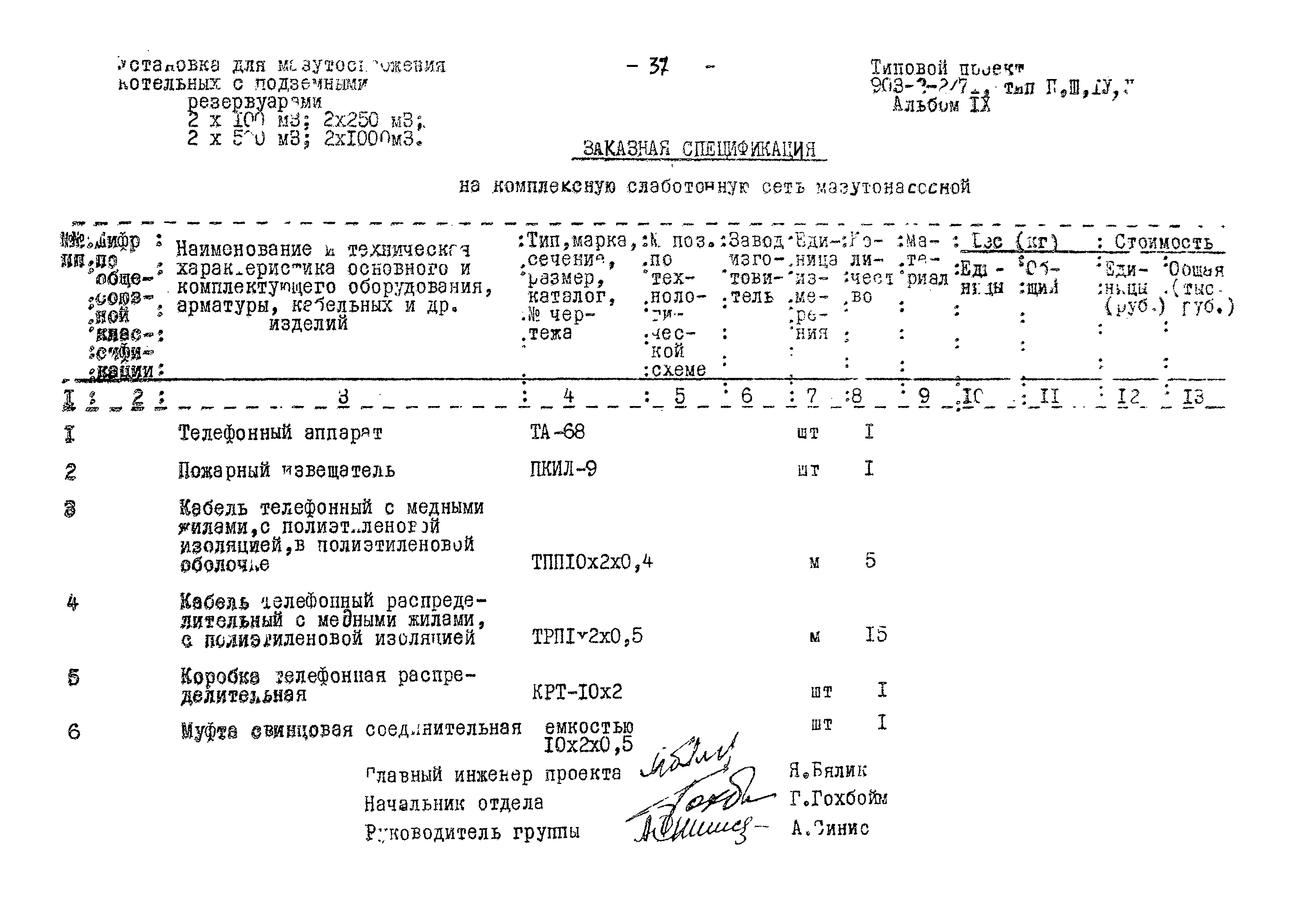 Типовой проект 903-2-2/71