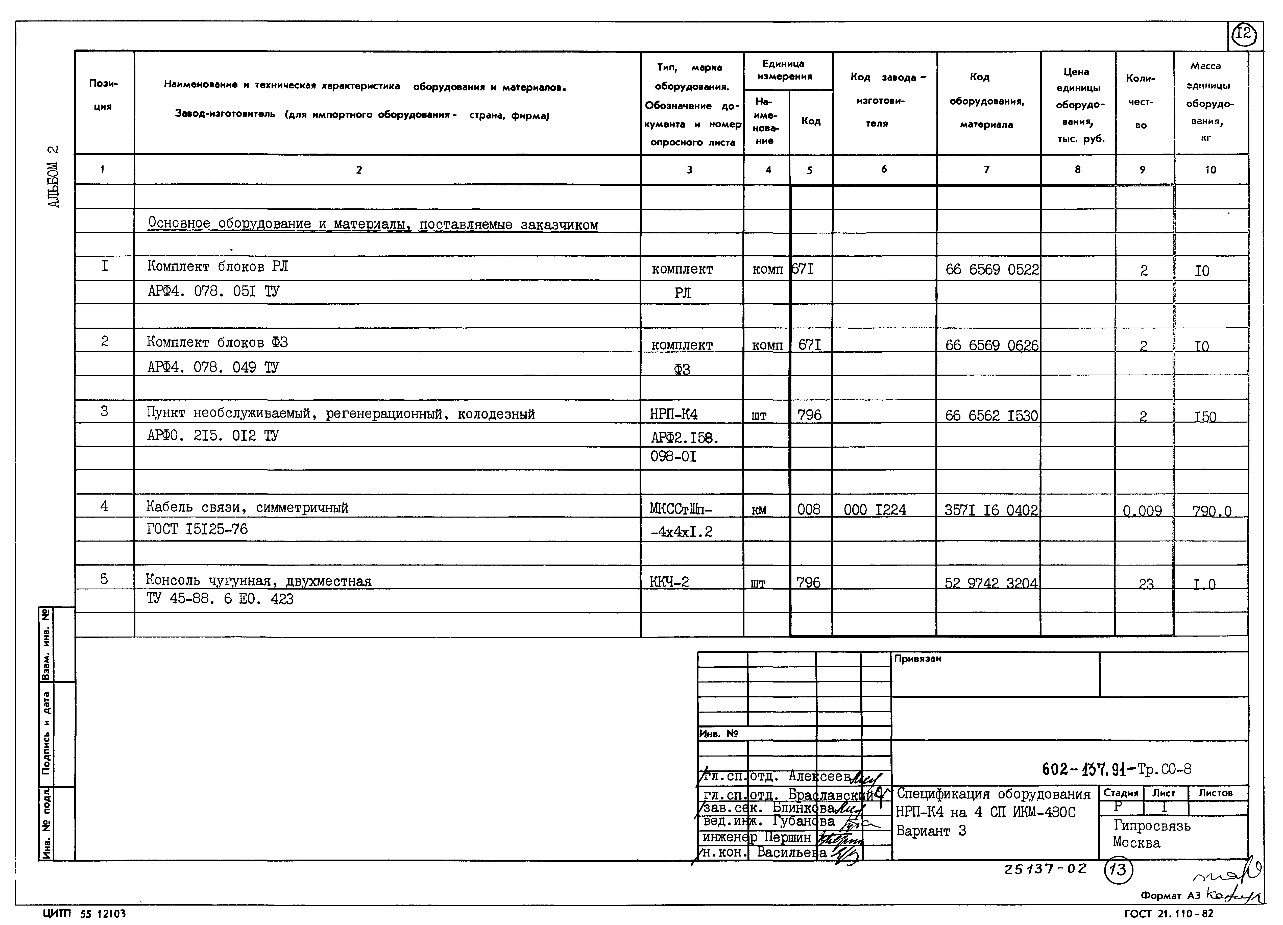 Типовой проект 602-137.91