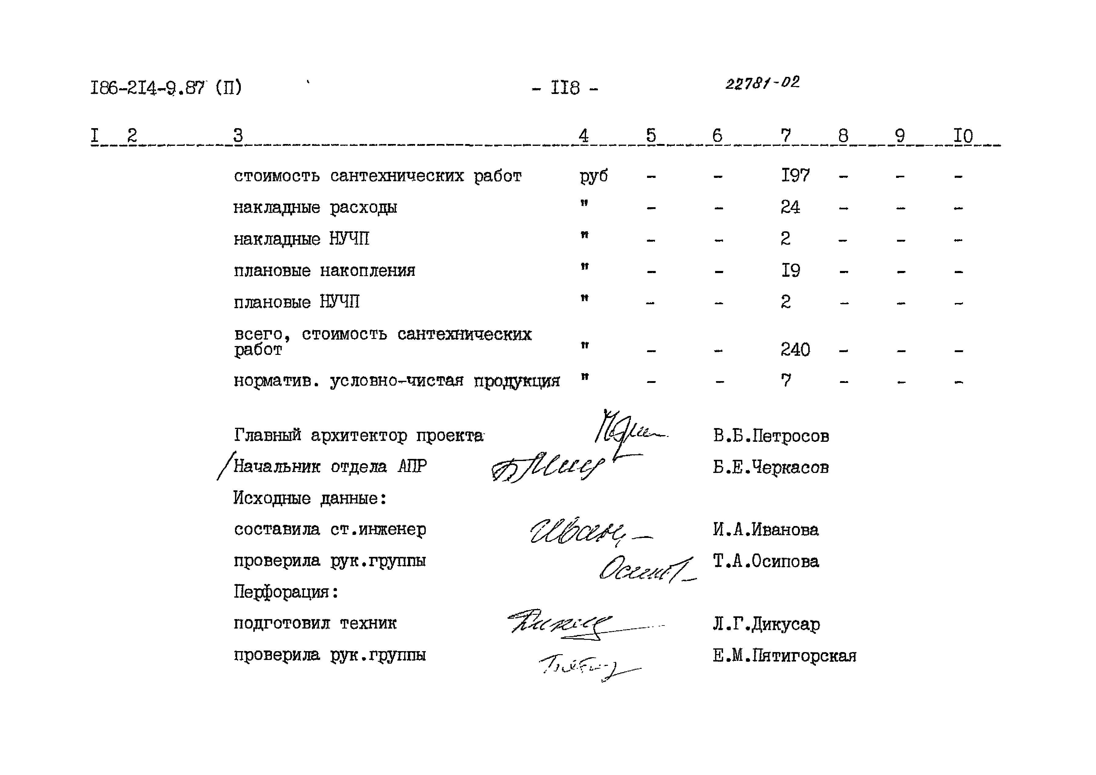 Типовой проект 186-214-9.87