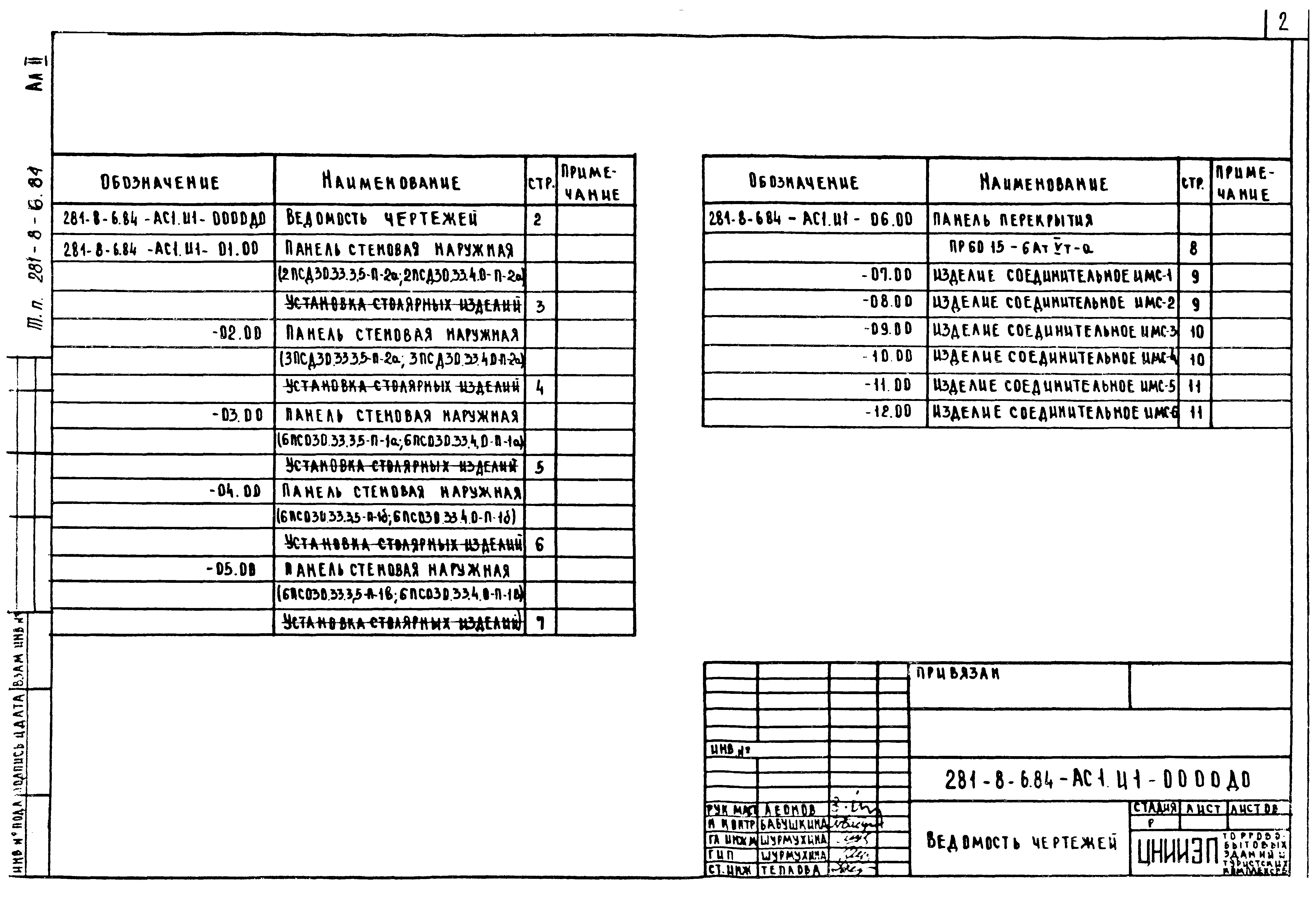 Типовой проект 281-8-6.84