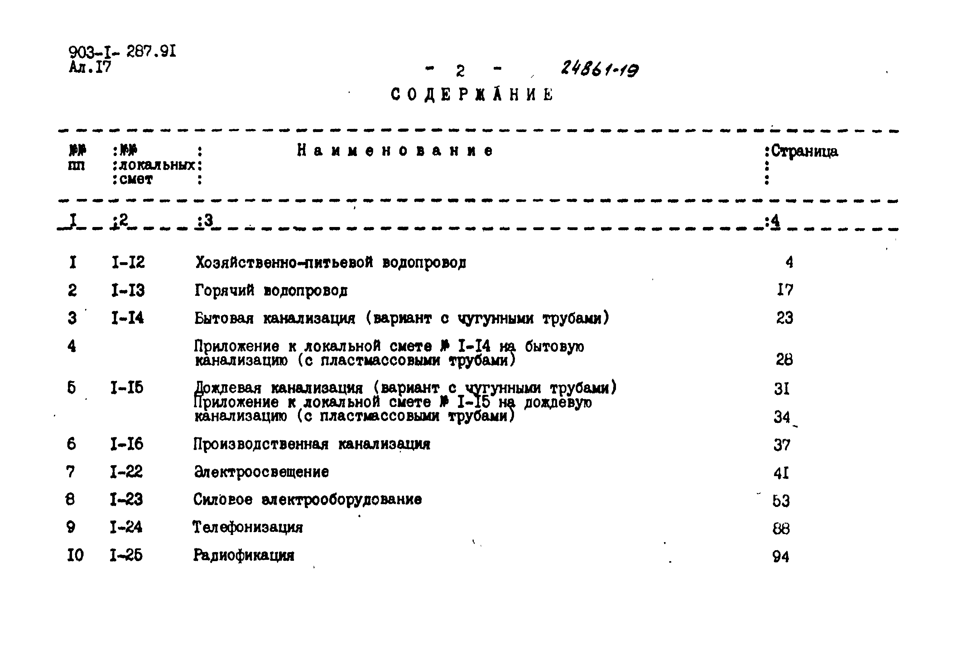 Типовой проект 903-1-287.91