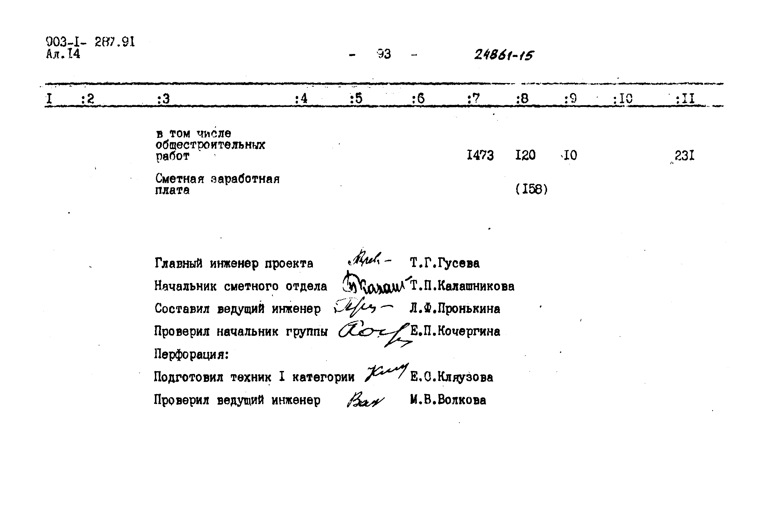 Типовой проект 903-1-287.91
