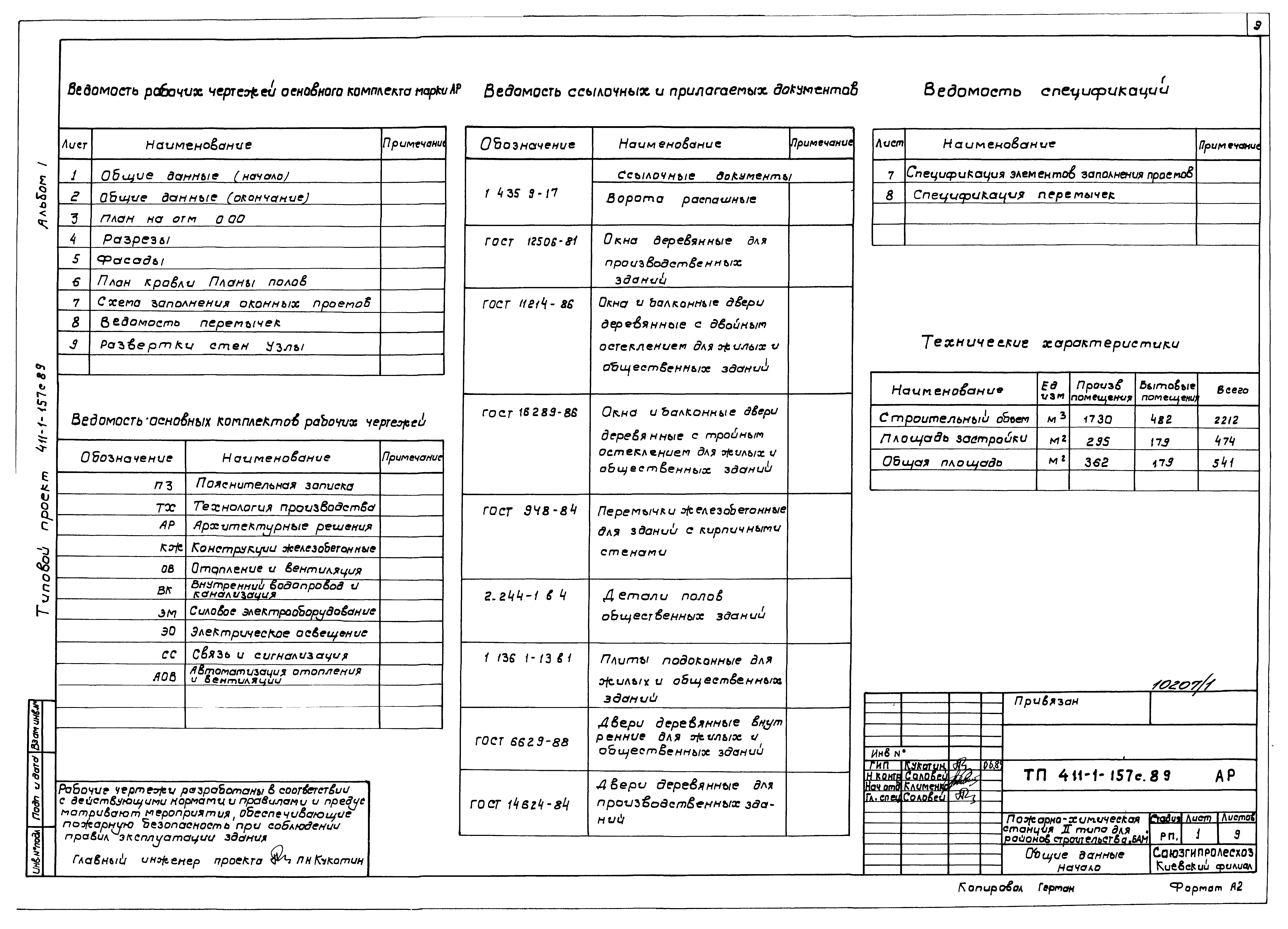 Типовой проект 411-1-157с.89