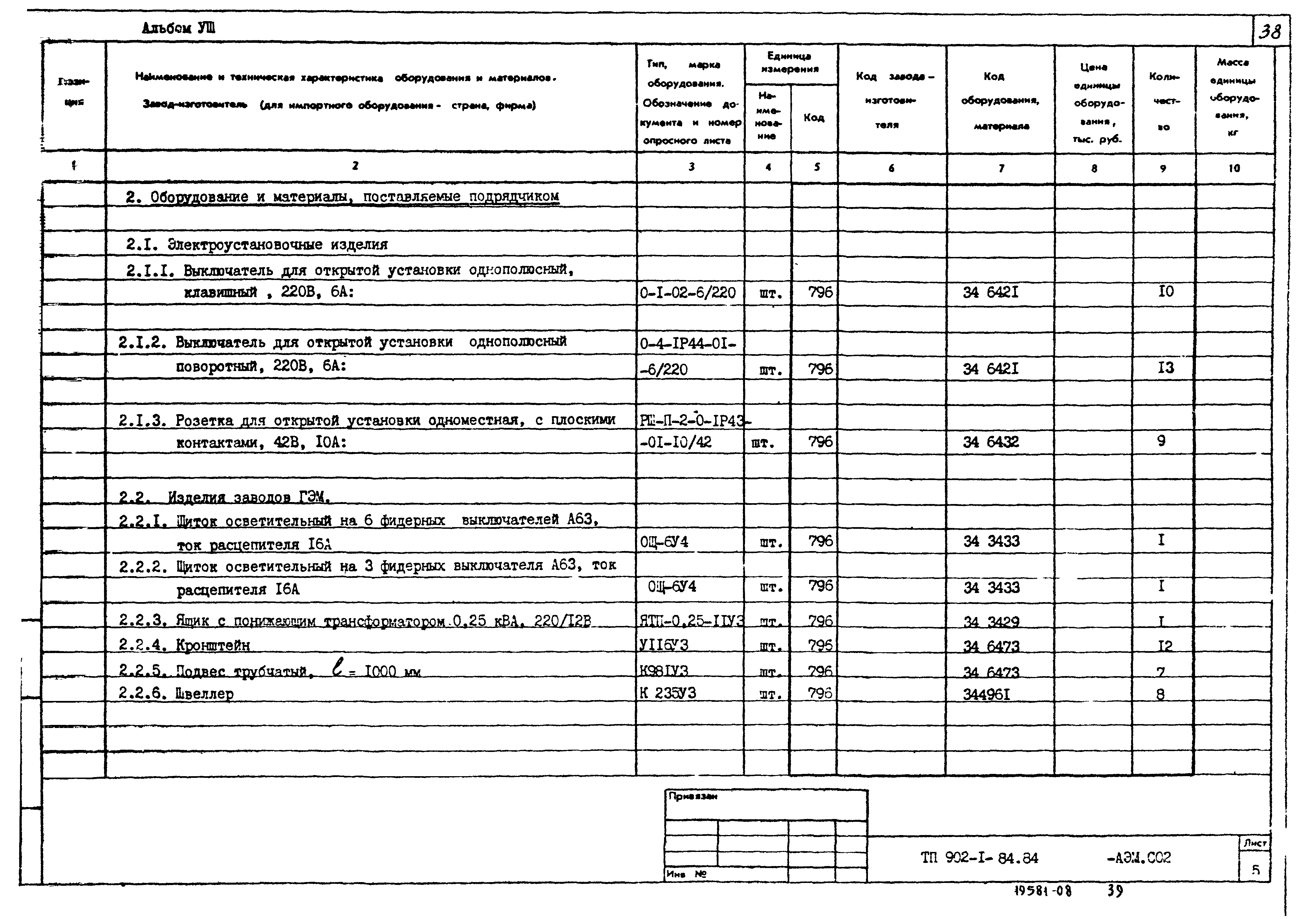 Типовой проект 902-1-89.84