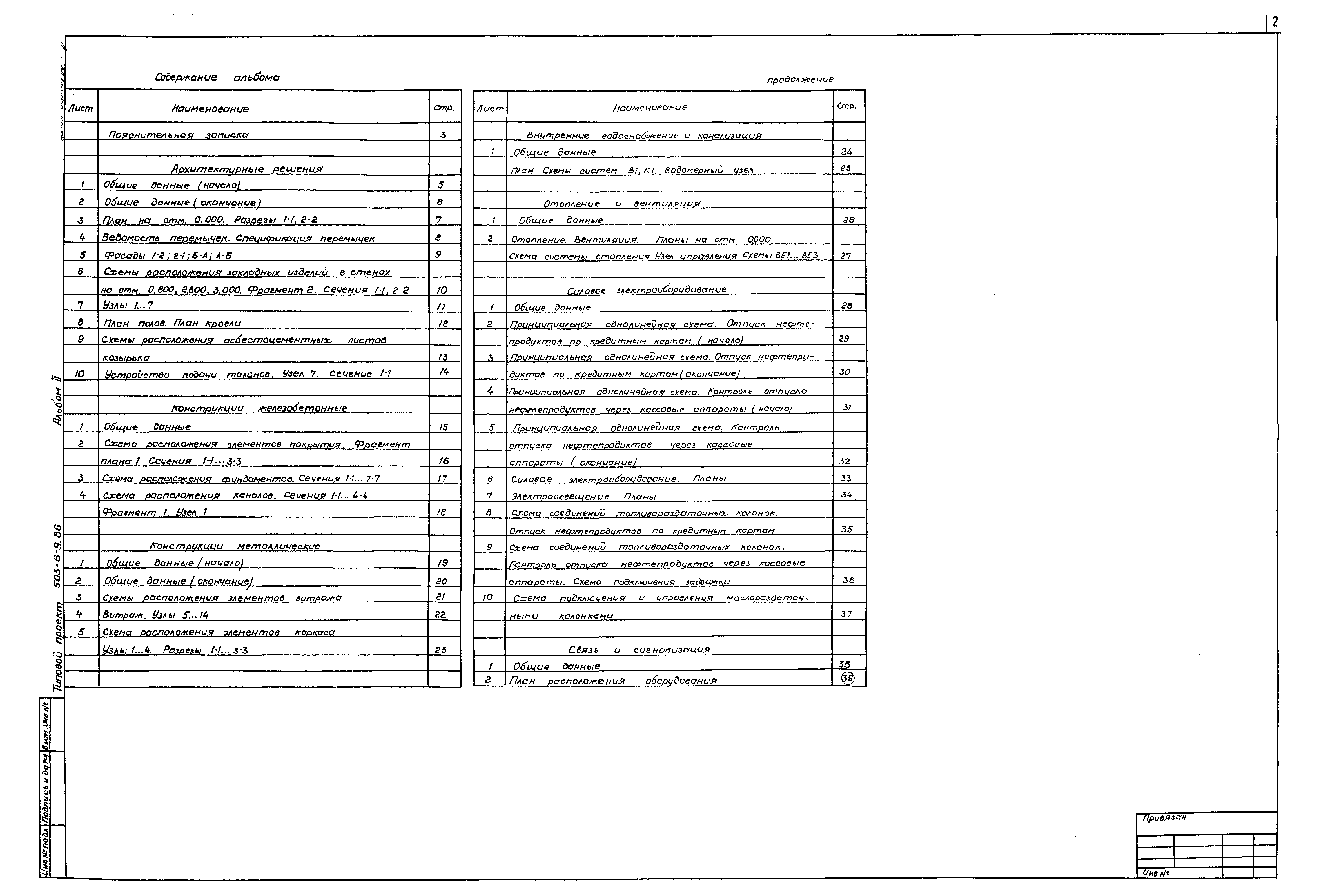 Типовой проект 503-6-9.86