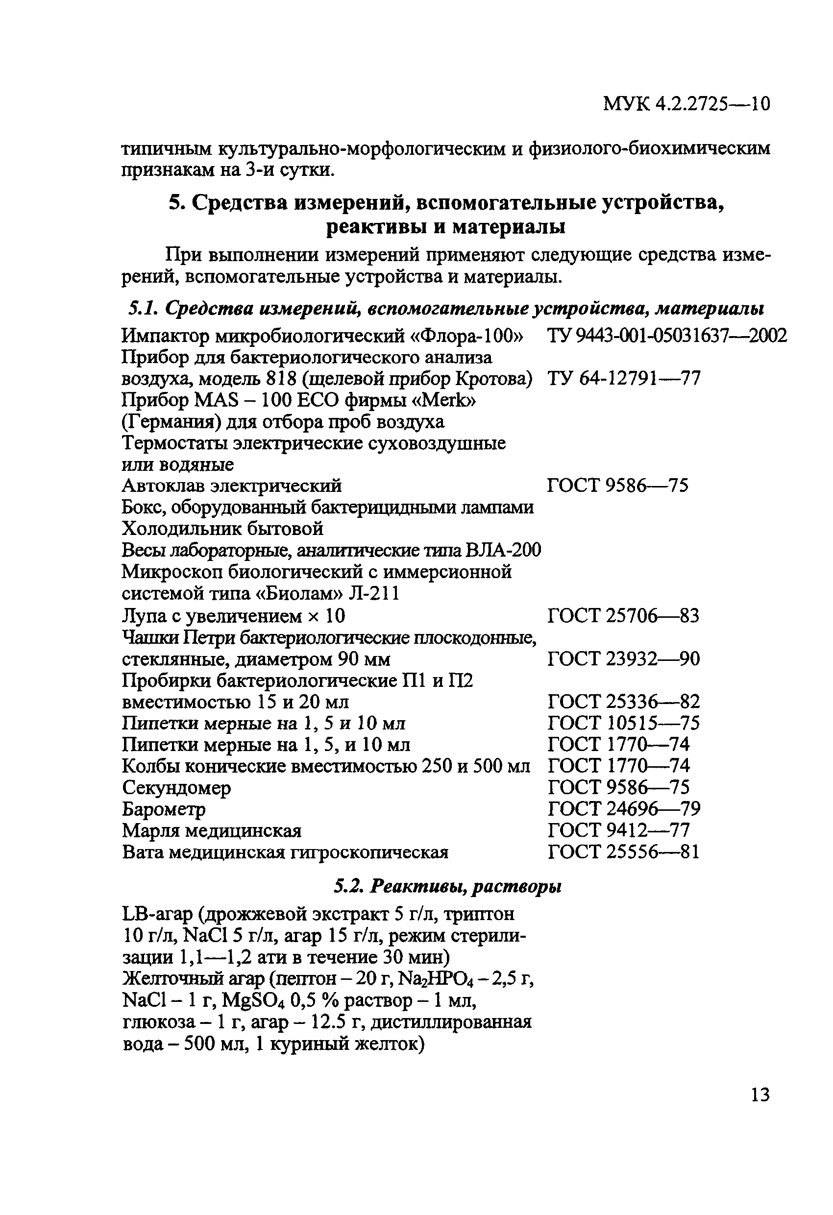 МУК 4.2.2725-10