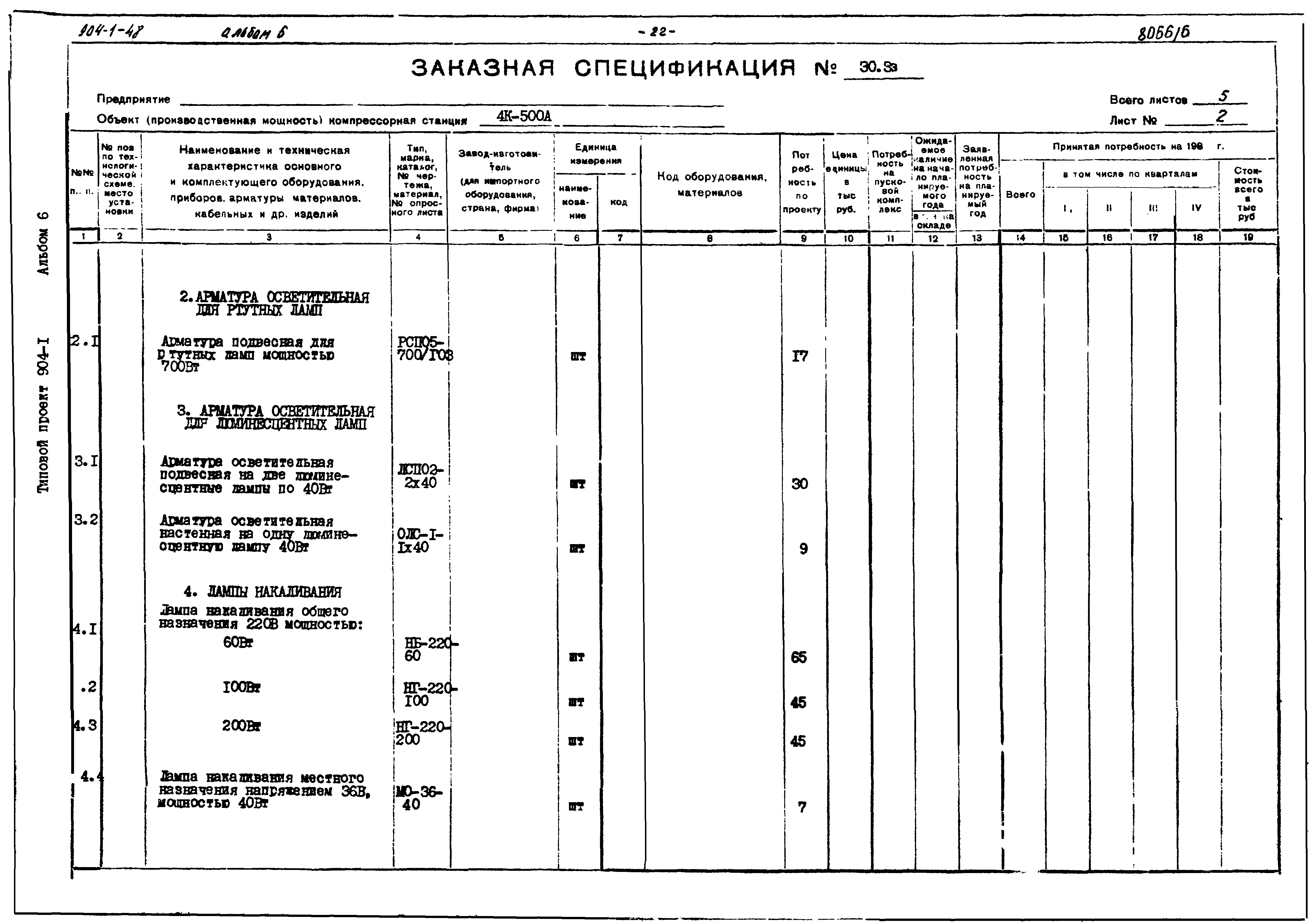 Типовой проект 904-1-48