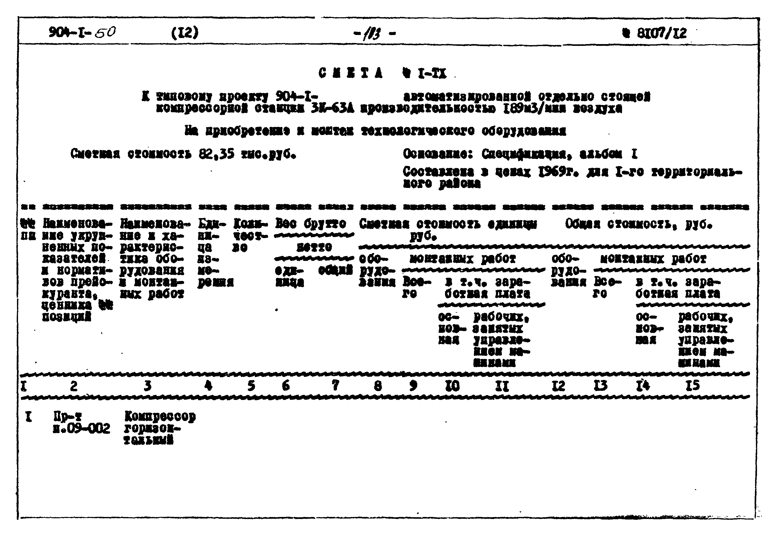 Типовой проект 904-1-50