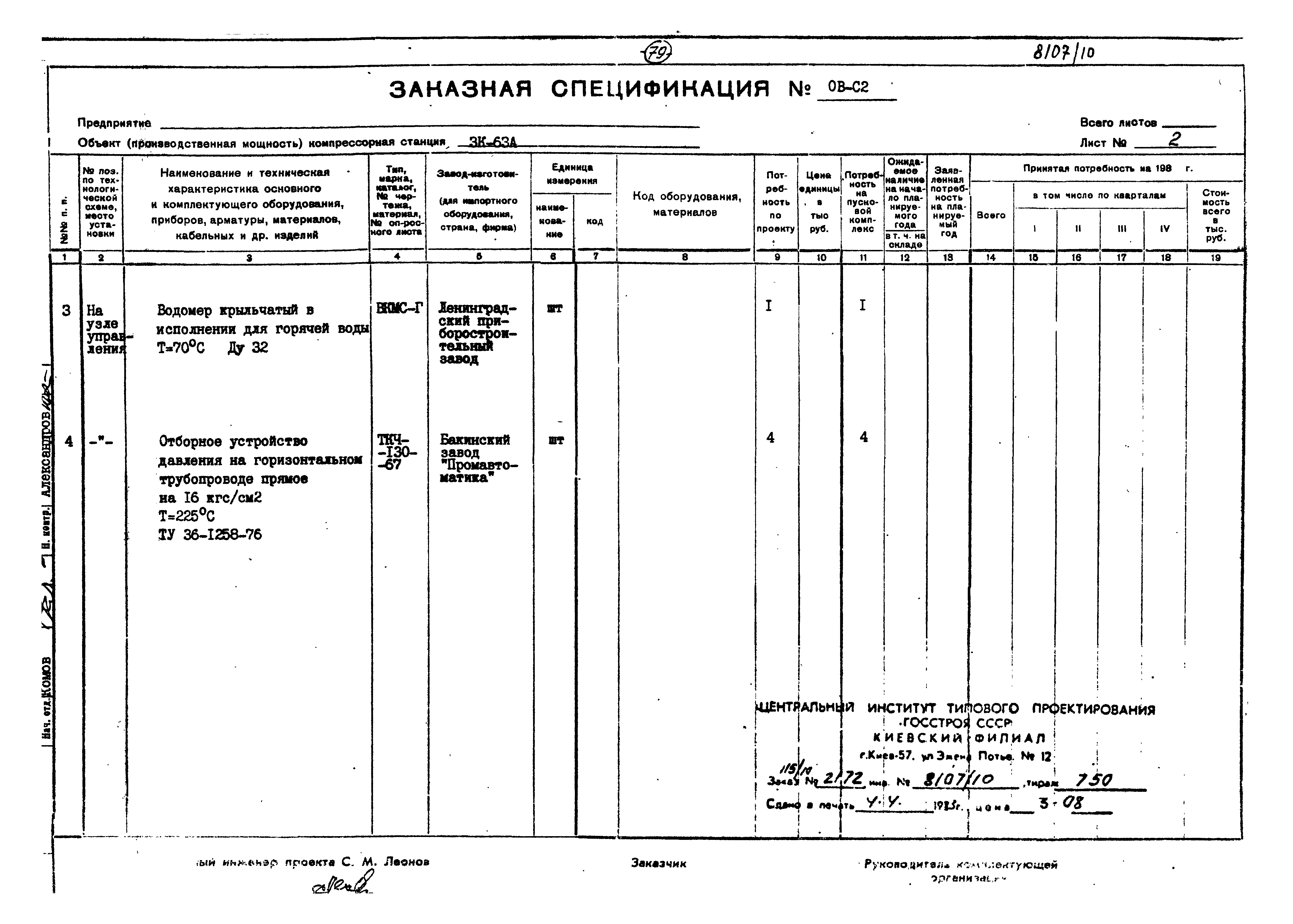 Типовой проект 904-1-50