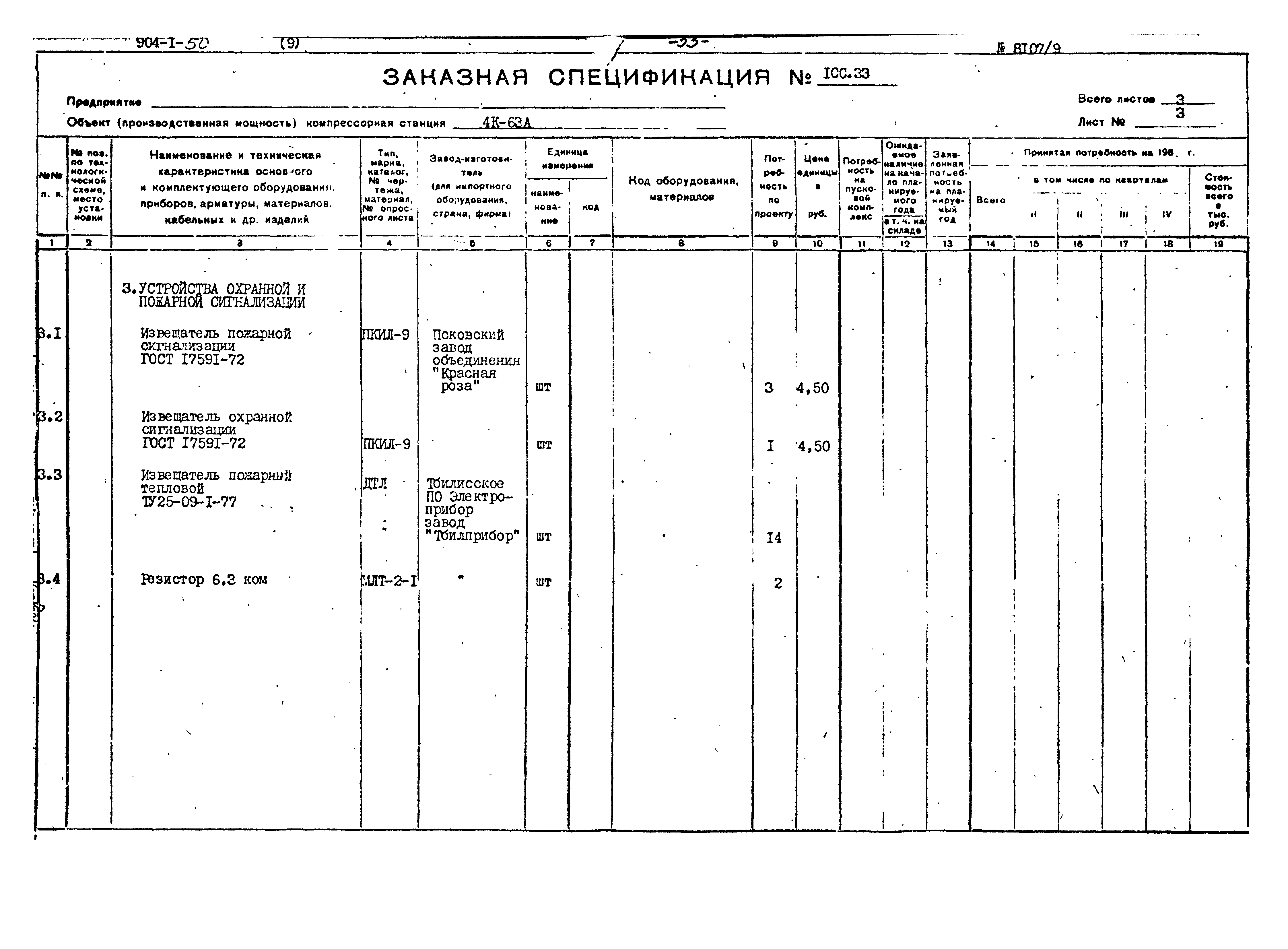 Типовой проект 904-1-50