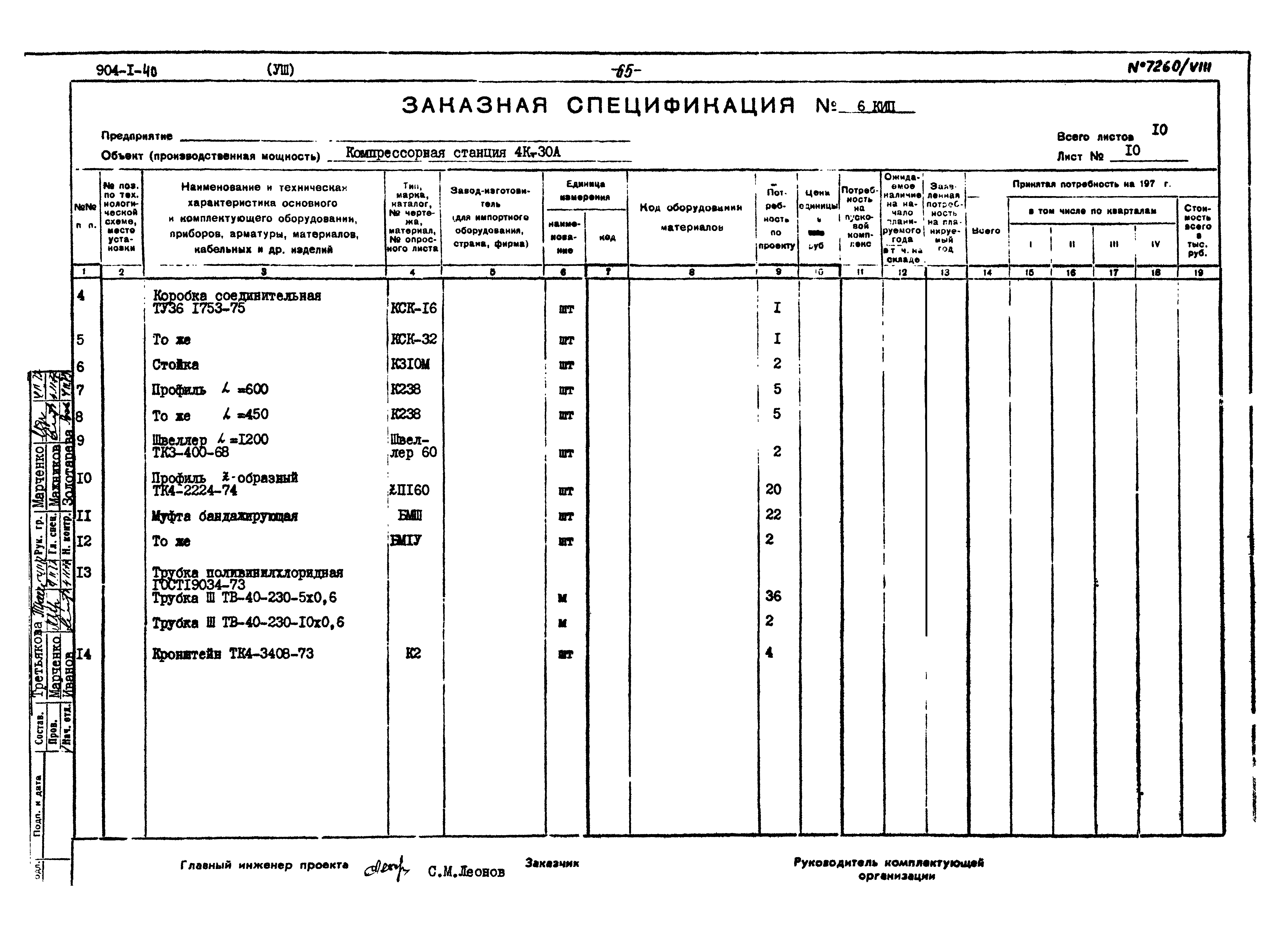 Типовой проект 904-1-40
