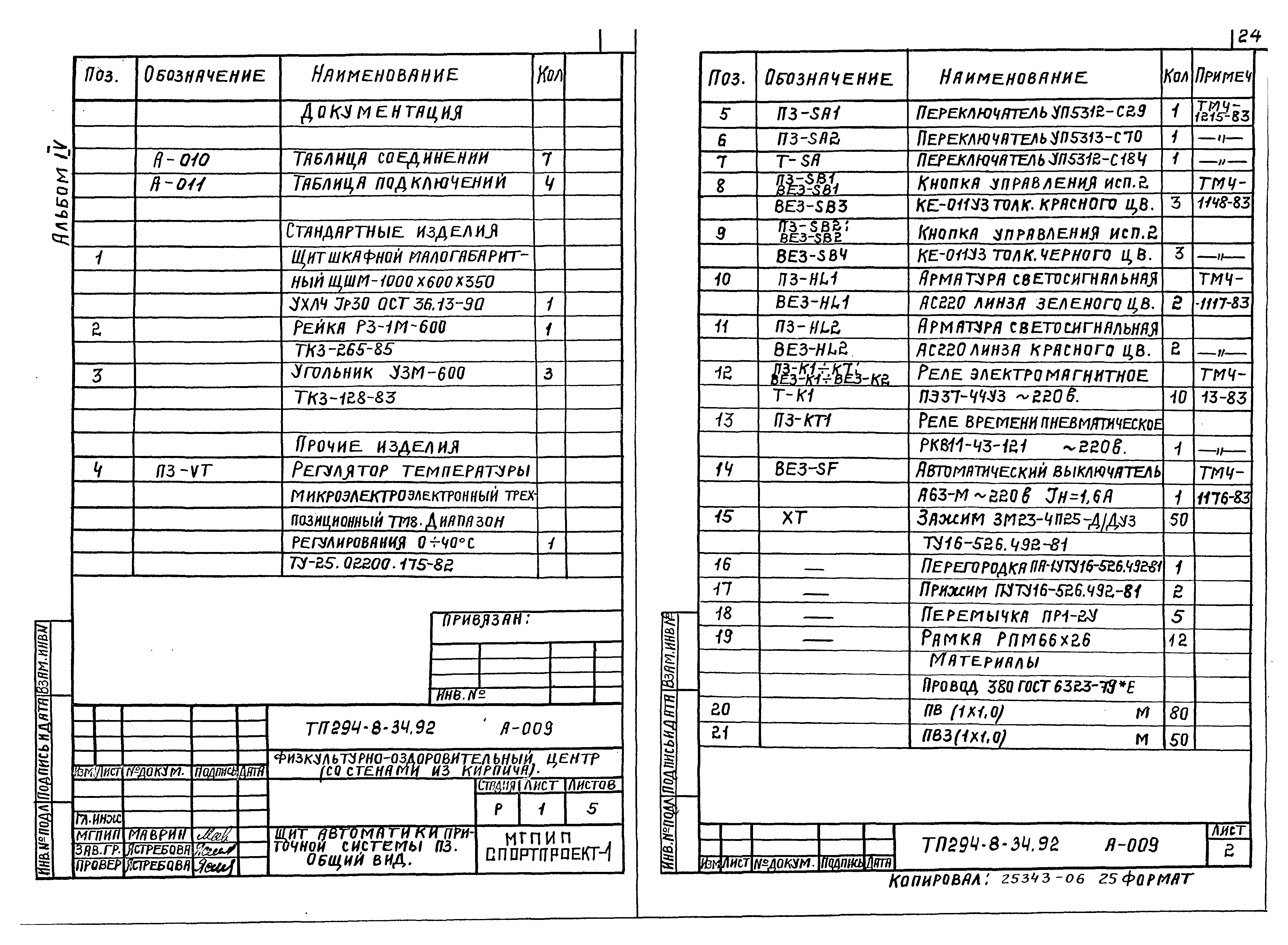 Типовой проект 294-8-34.92