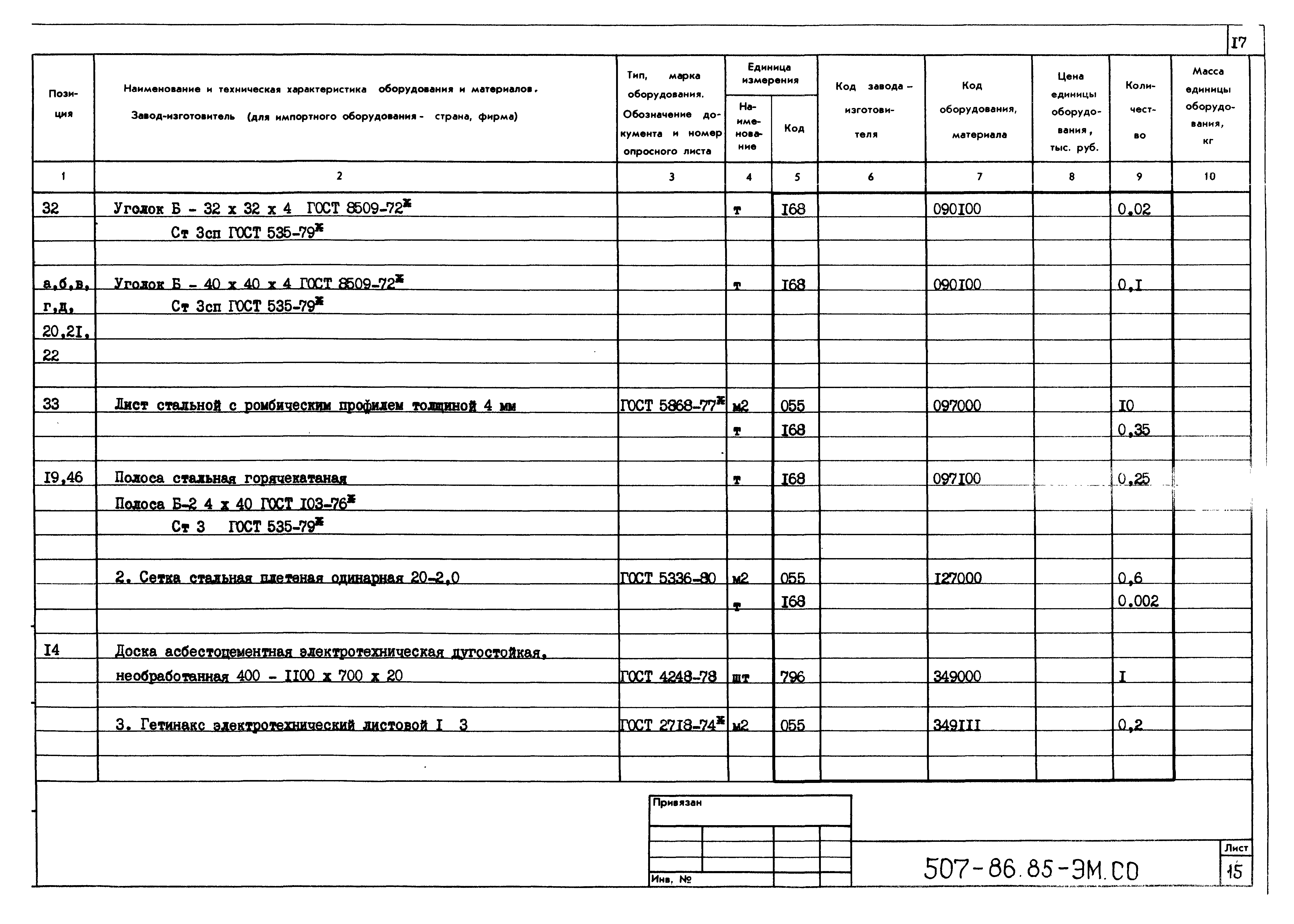 Типовой проект 507-86.85