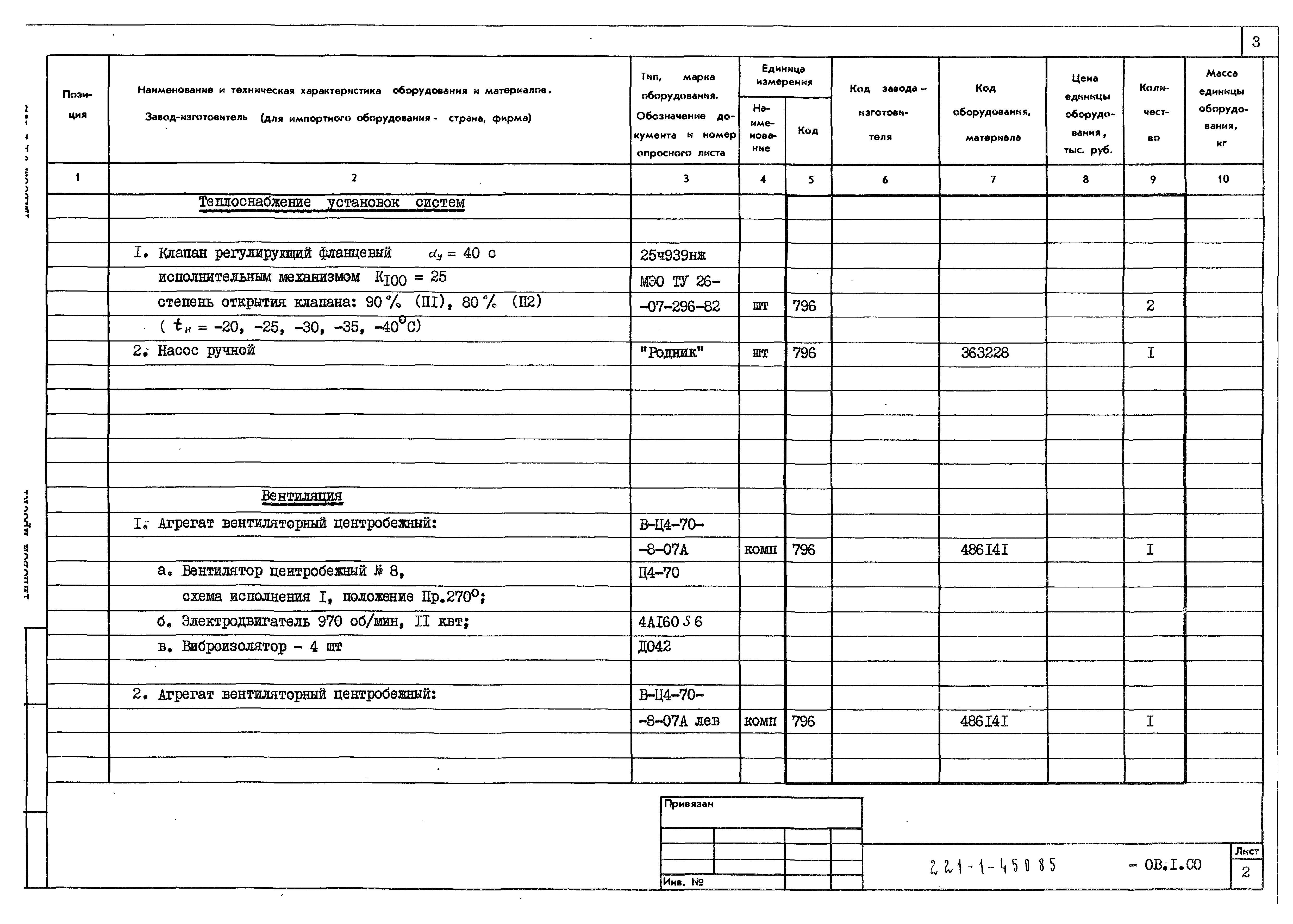 Типовой проект 221-1-450.85