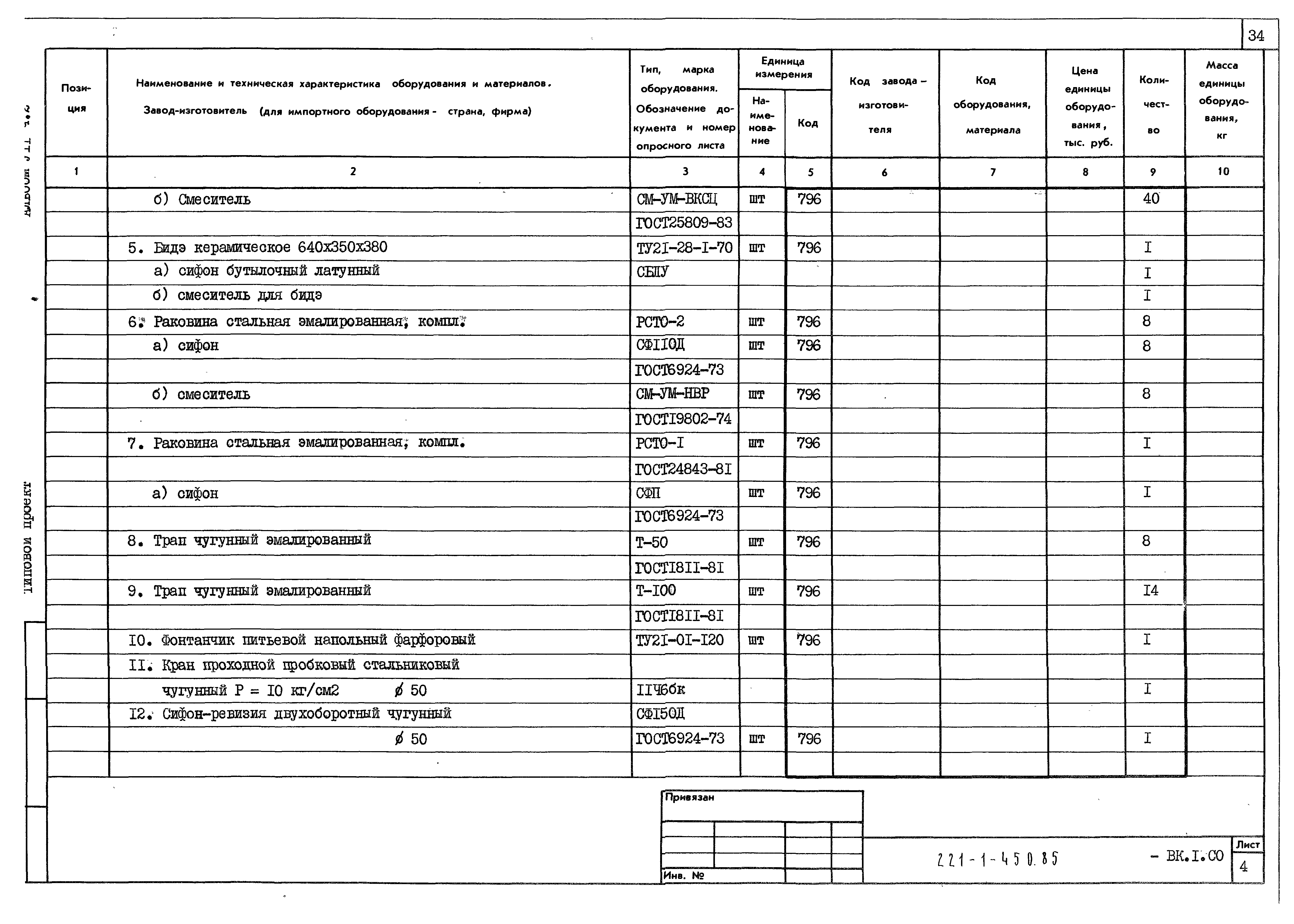 Типовой проект 221-1-450.85