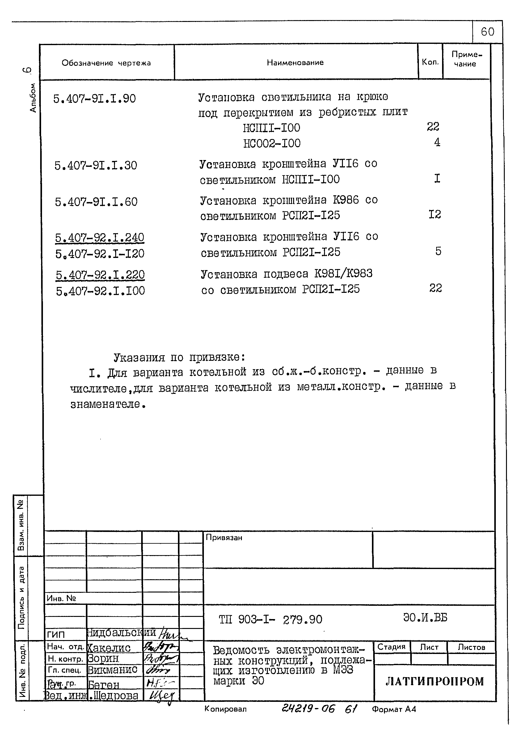 Типовой проект 903-1-279.90
