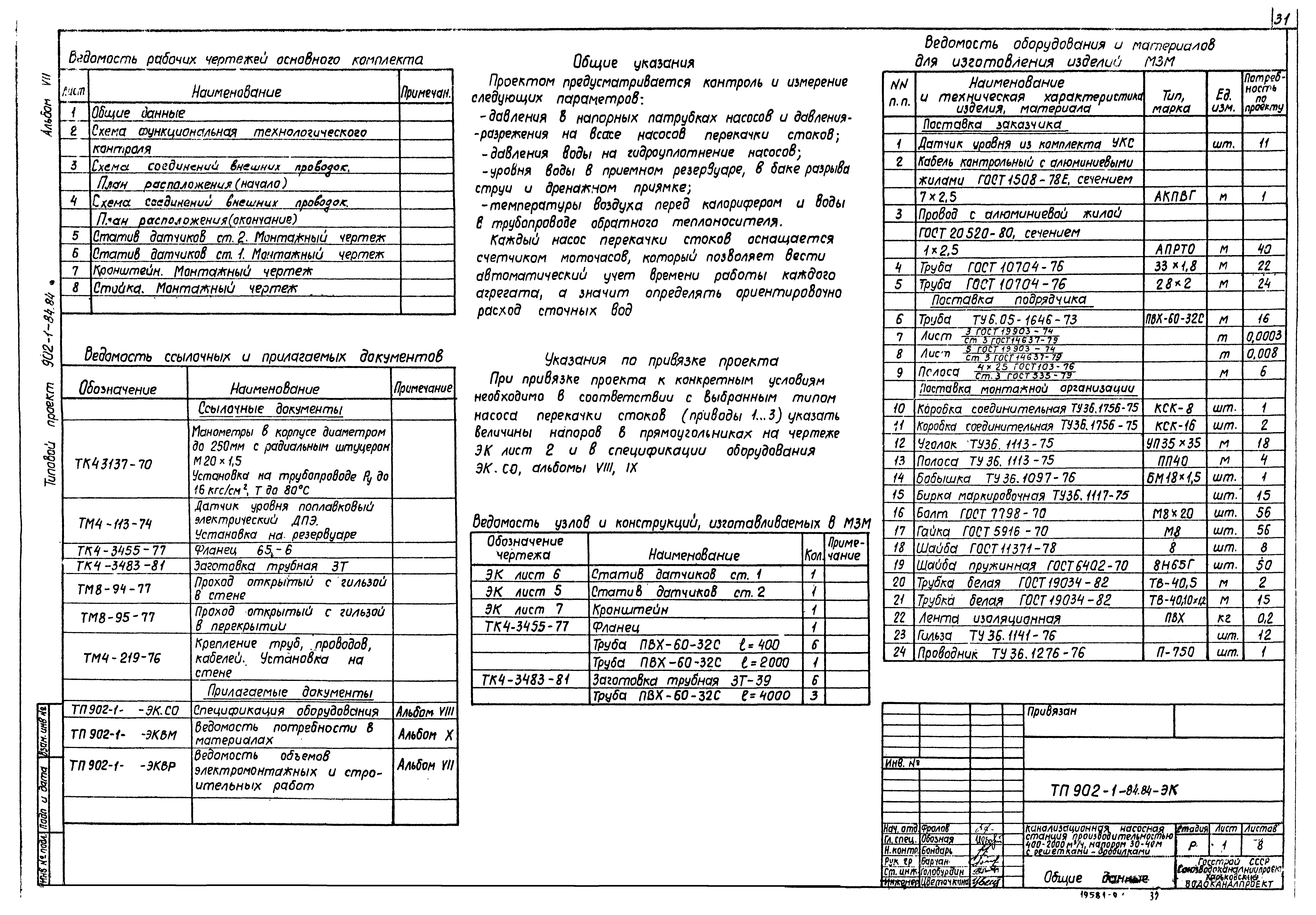 Типовой проект 902-1-84.84